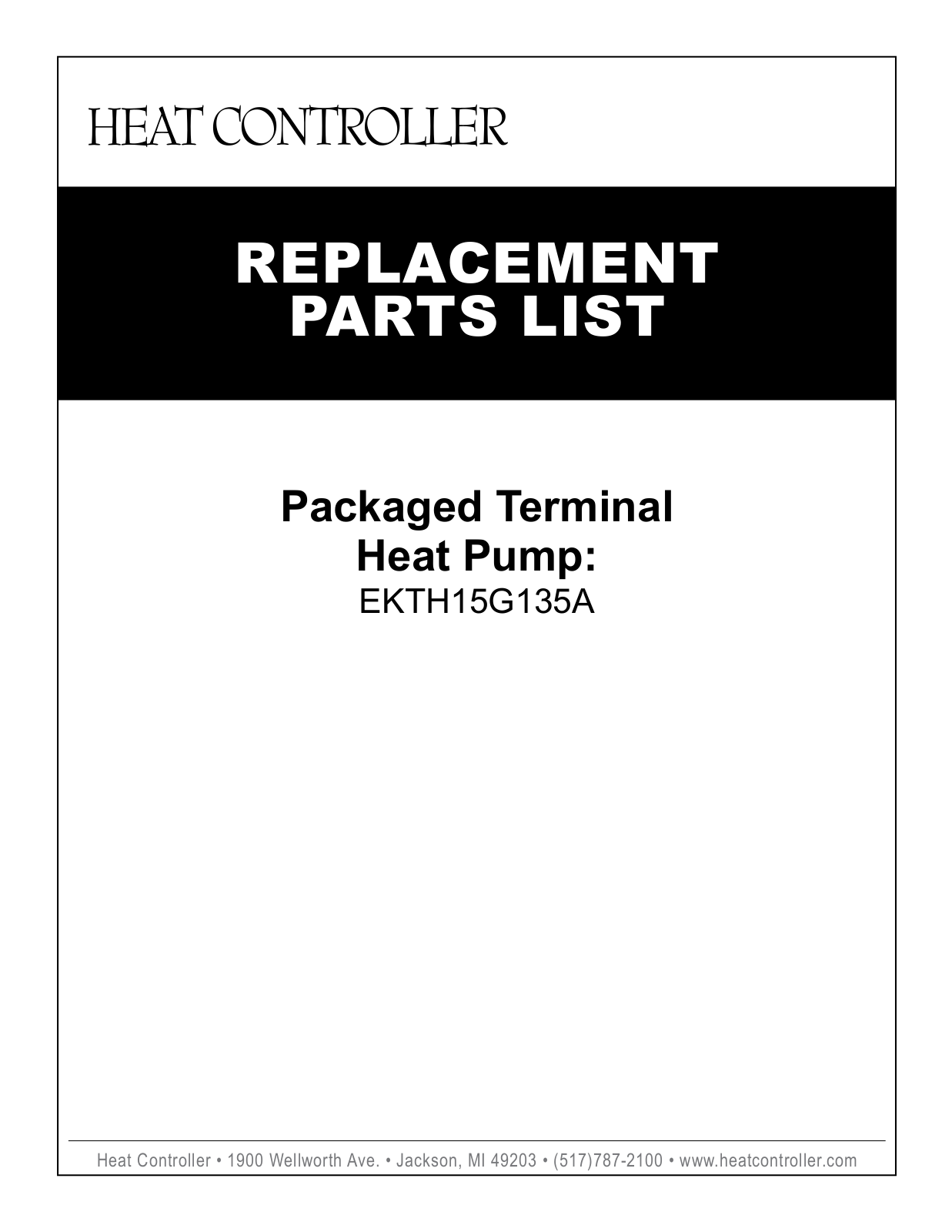 Comfort-aire Ekth15g135a Owner's Manual