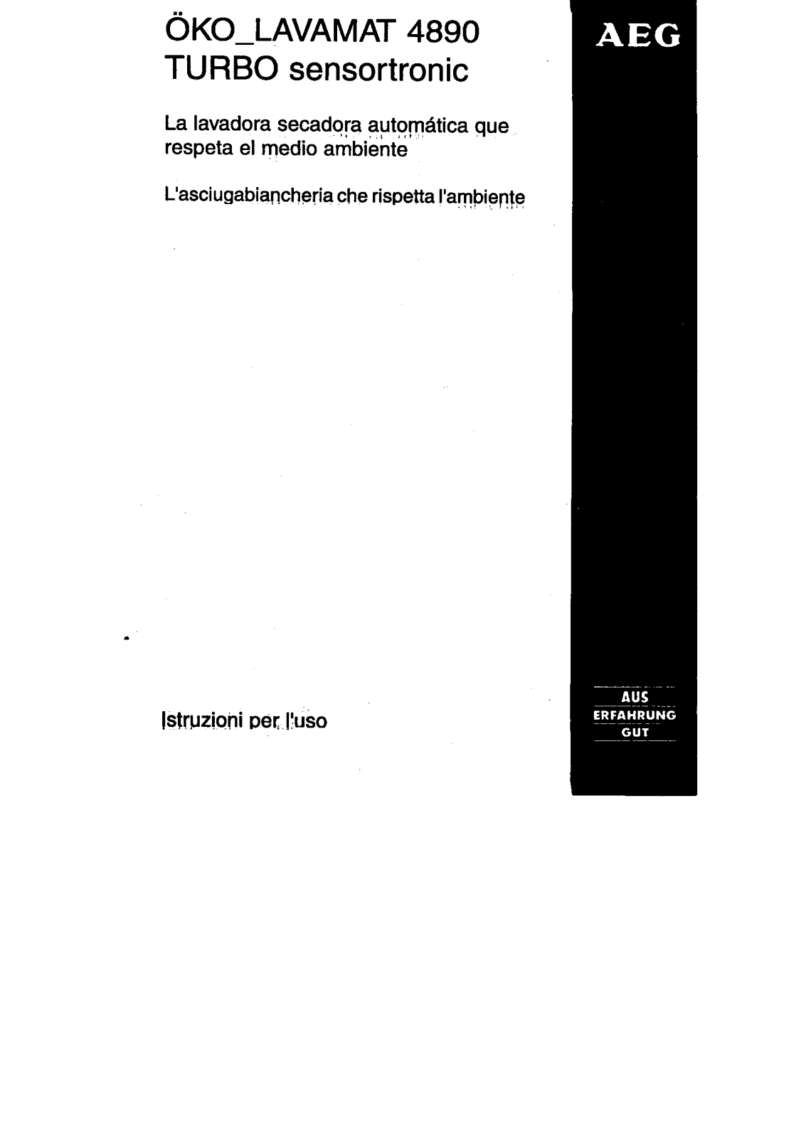 AEG LAV4890T User Manual