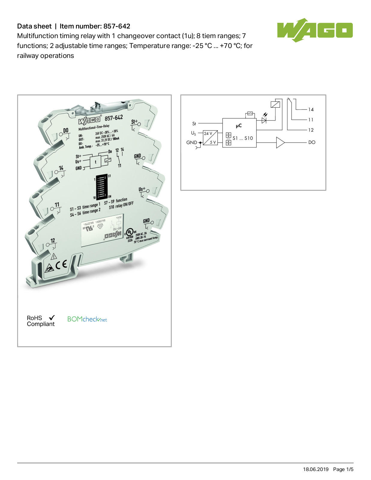 Wago 857-642 Data Sheet