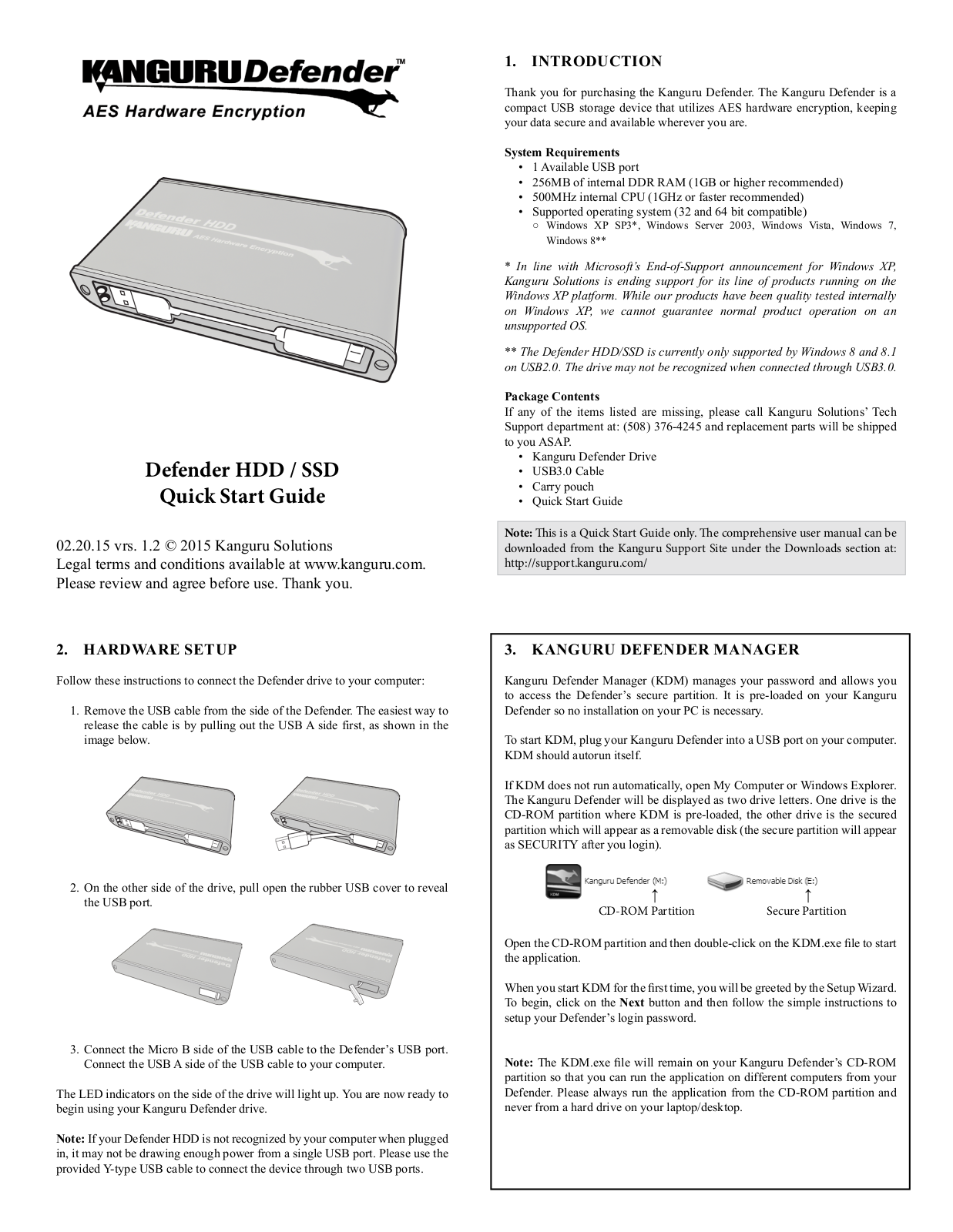 Kanguru Defender HDD Quick Start