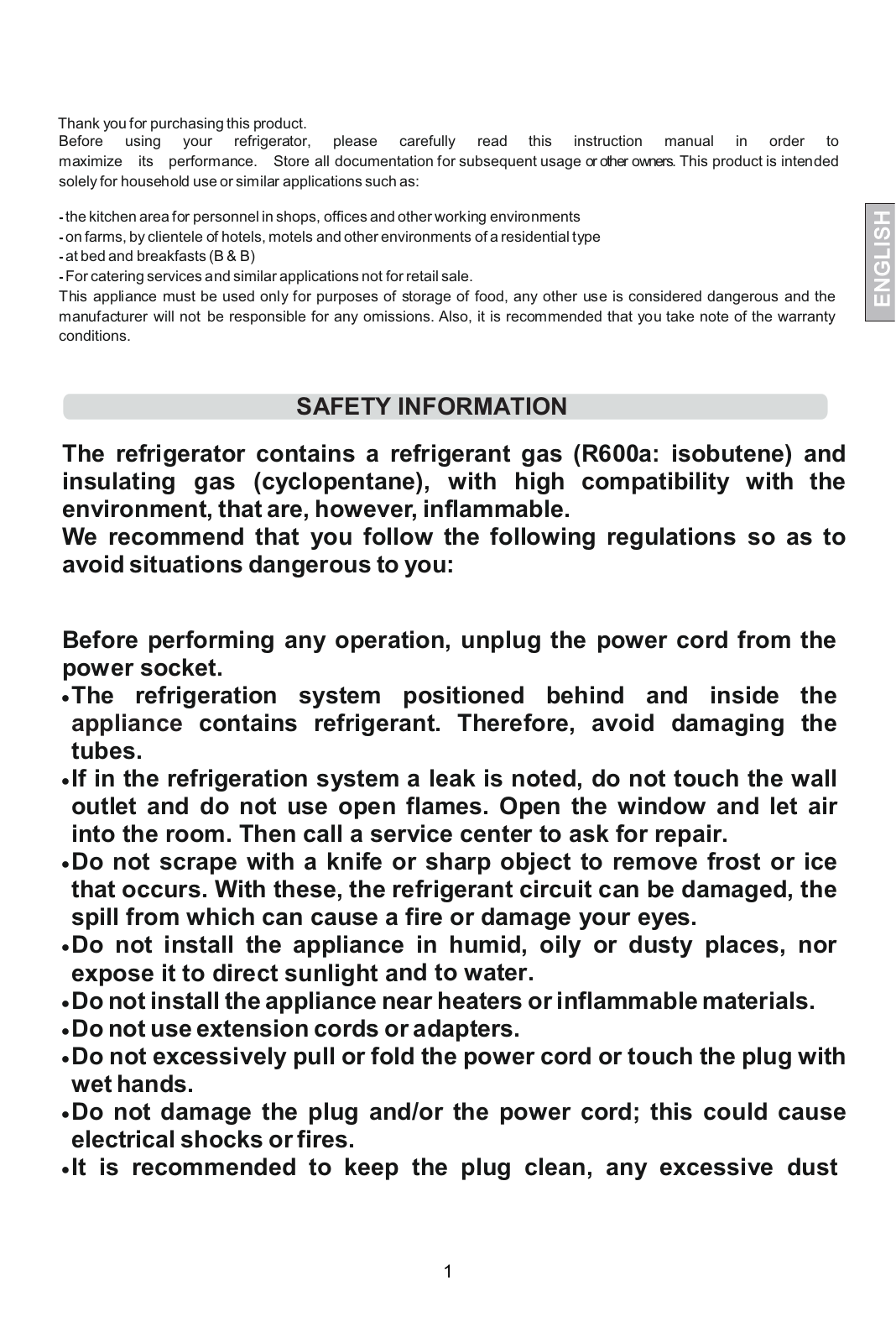 Candy CHTL 482WKN User Manual