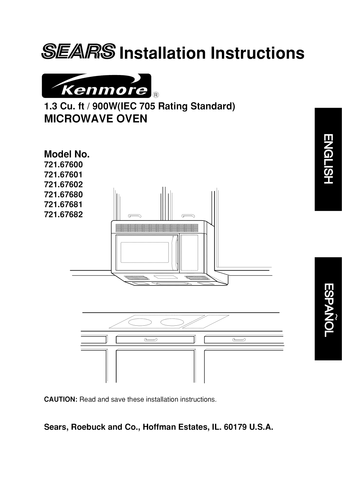 Kenmore 72167681790, 72167682790, 72167601790, 72167602790, 72167680790 Installation Guide - ManualMachine.com