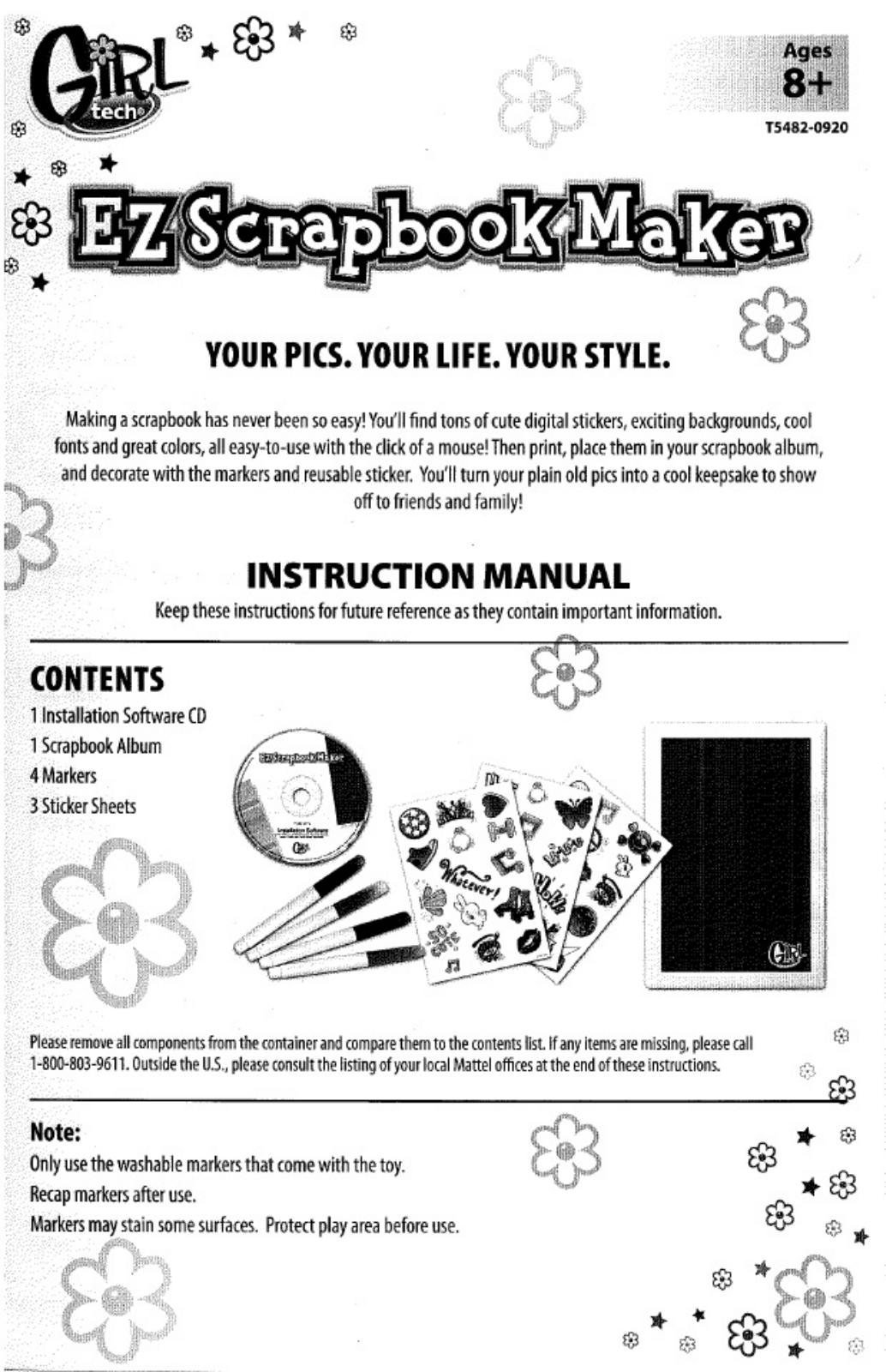 Fisher-Price T5482 Instruction Sheet