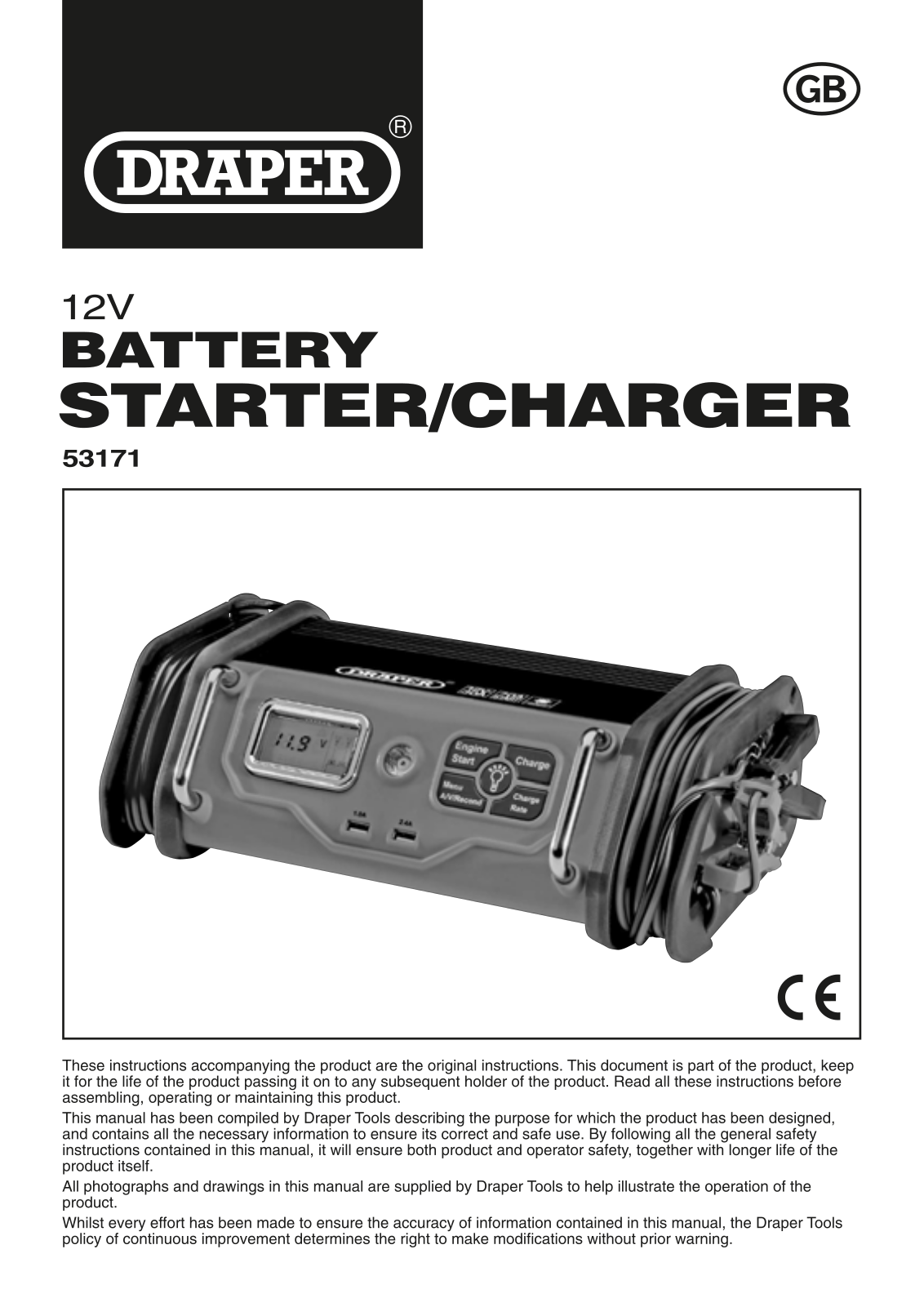 Draper Tools 53171 Instructions - ManualMachine.com