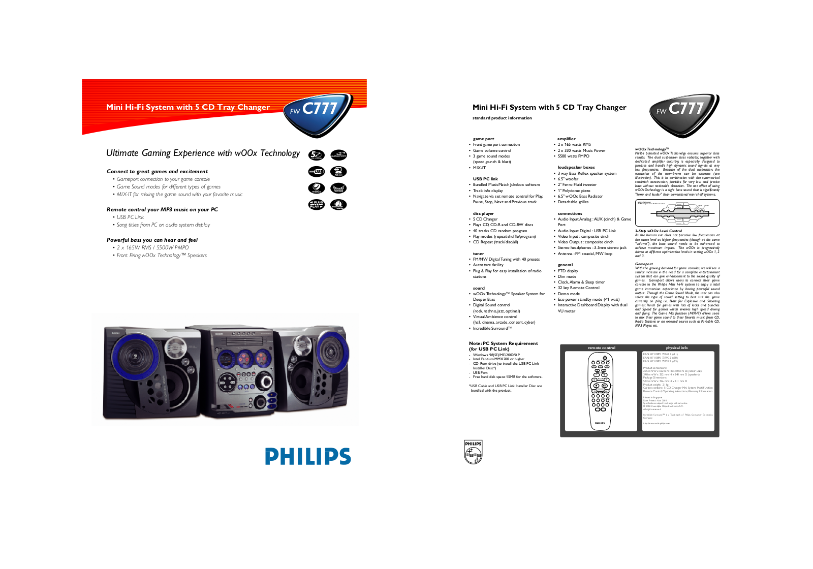 Philips FW-C777/21 leaflet - ManualMachine.com