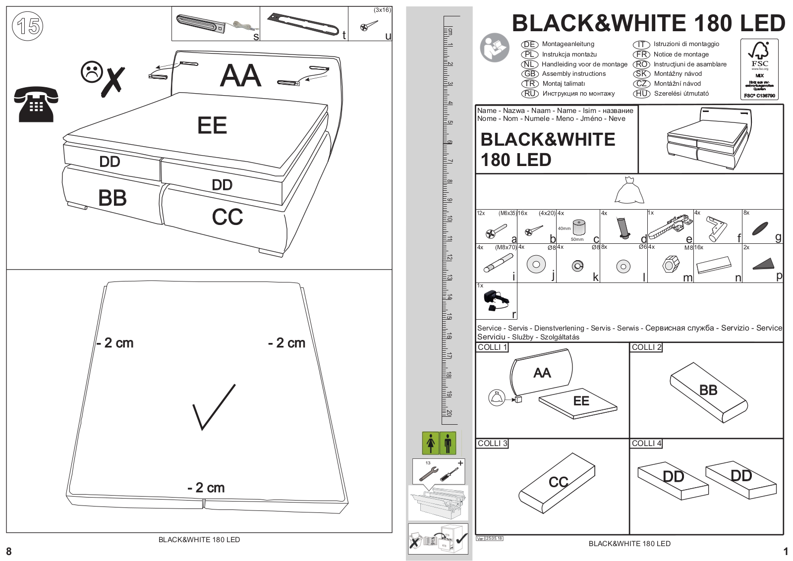 INOSIGN Black & White 180 LED Assembly instructions - ManualMachine.com