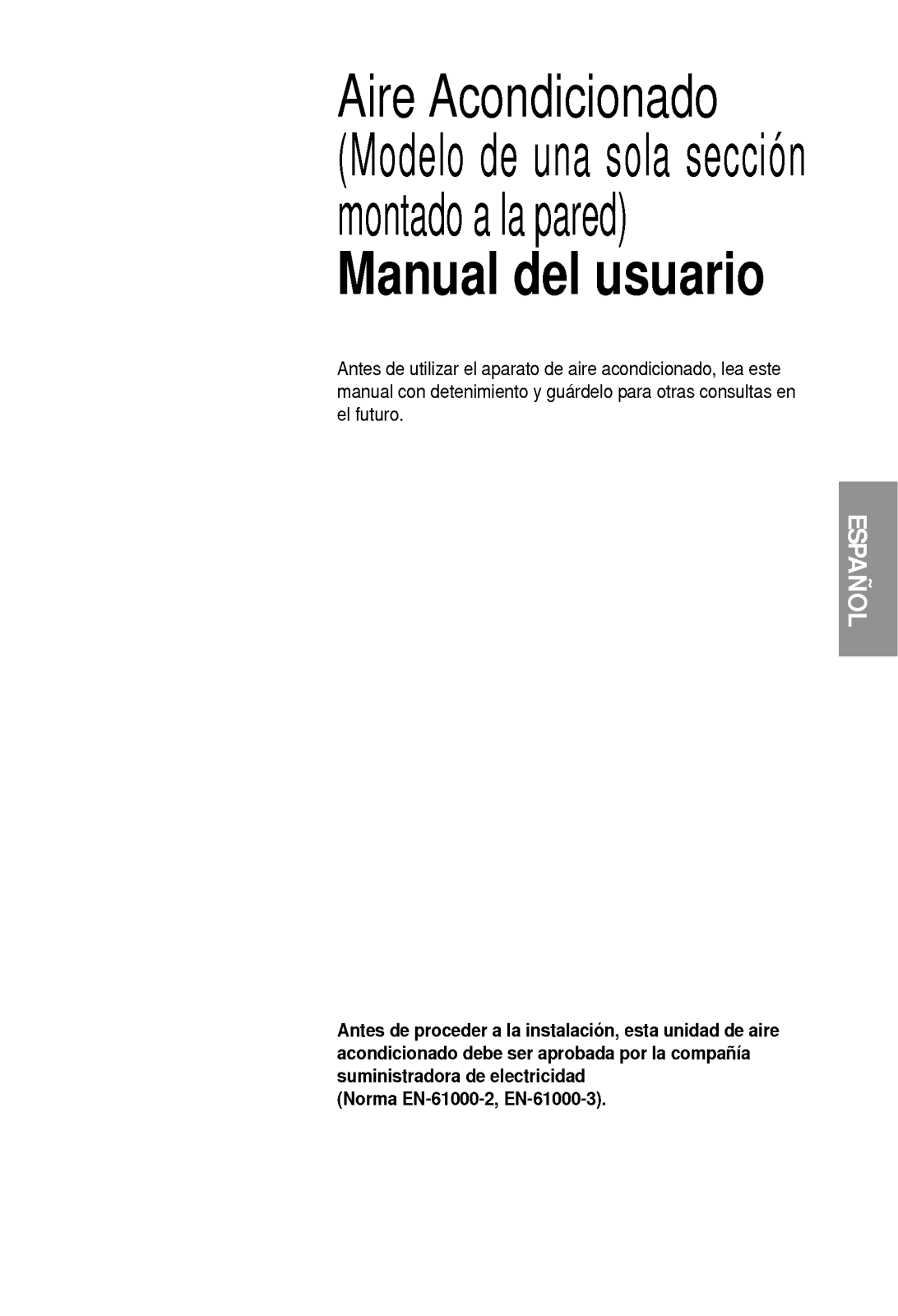 Lg S07AC User Manual