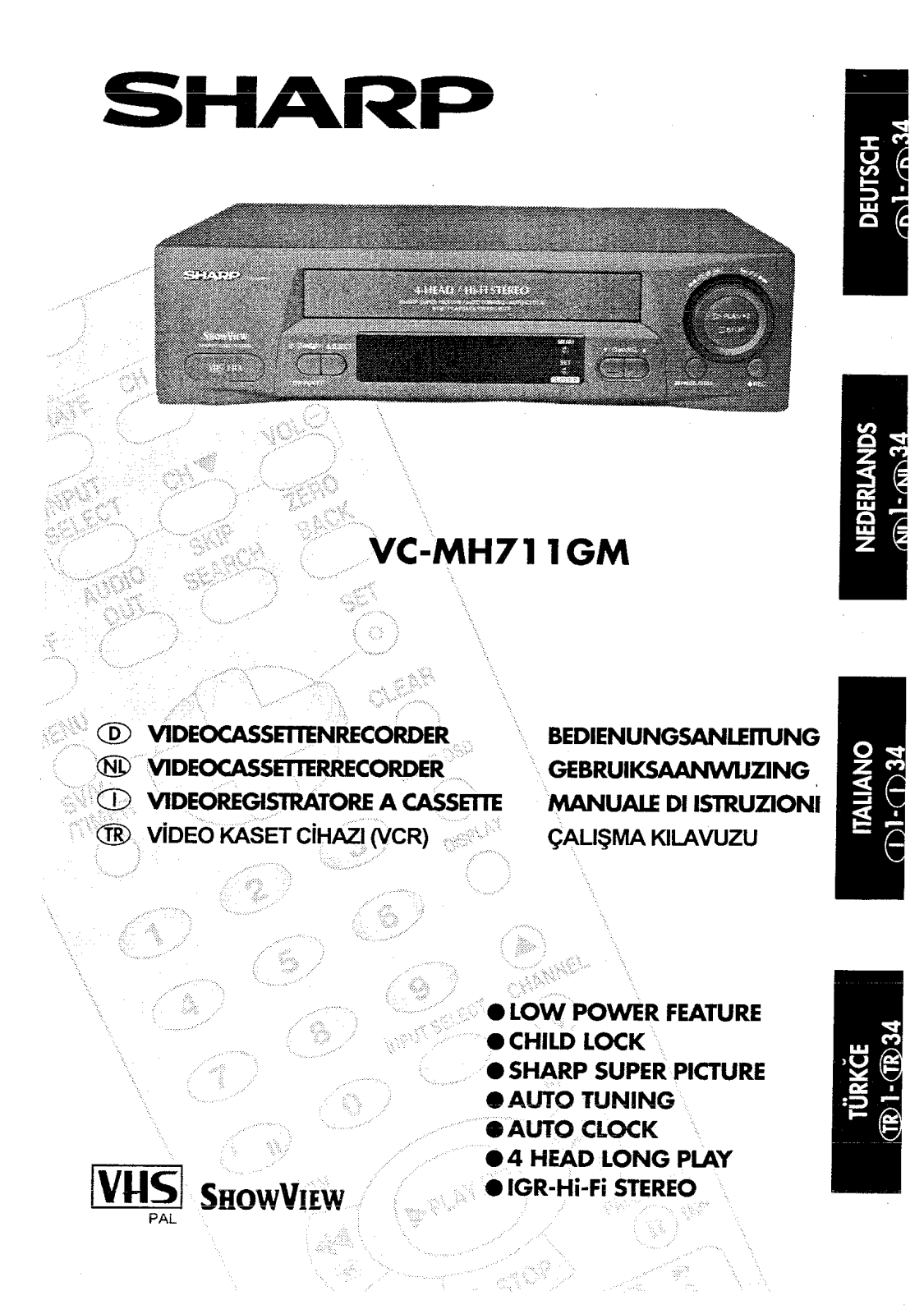 Sharp VC-MH711GM User Manual