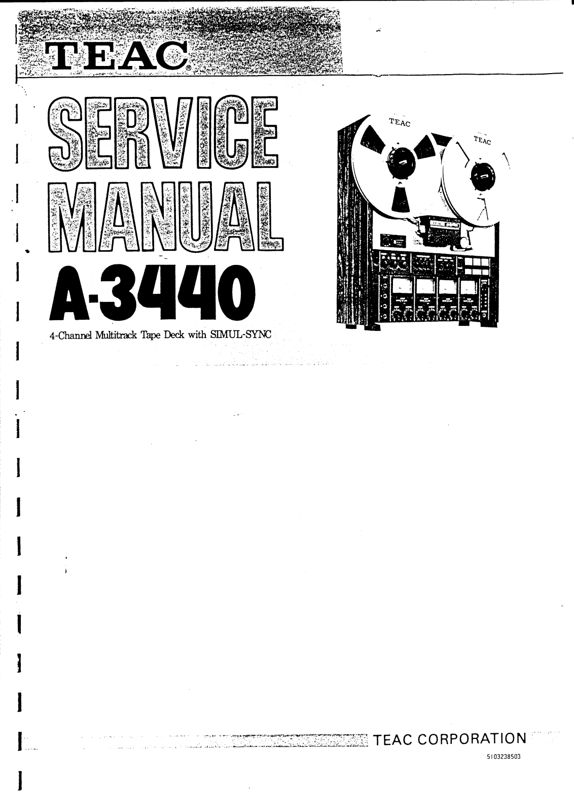 TEAC A-3440 Service manual