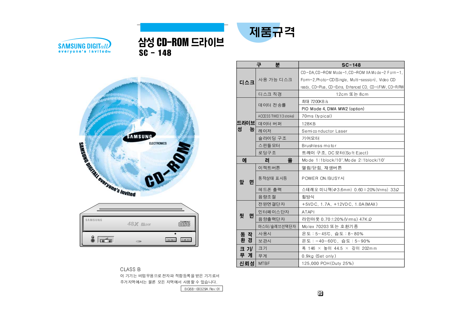 Samsung SC-148 User Manual