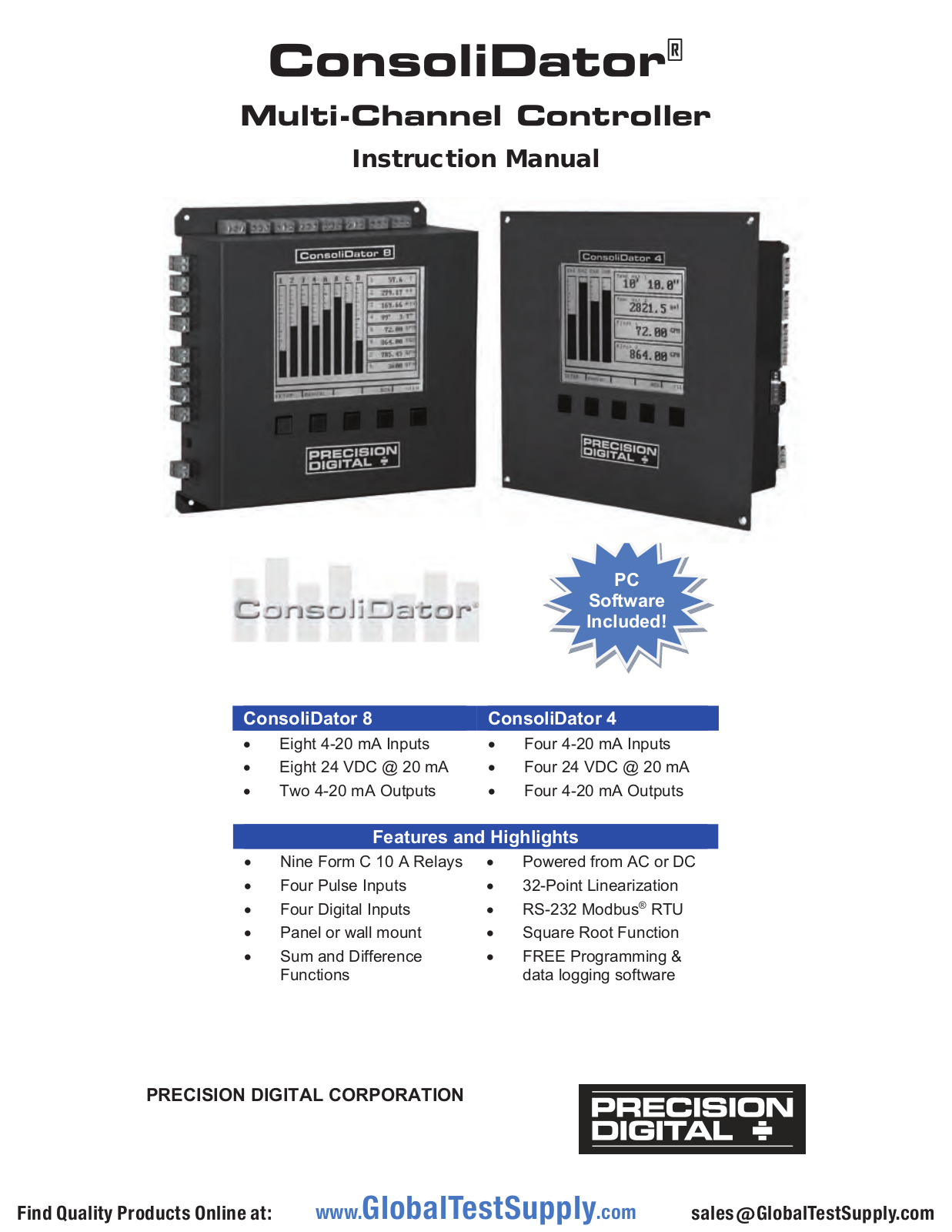 Precision Digital PD981-8K9-15 User manual - ManualMachine.com