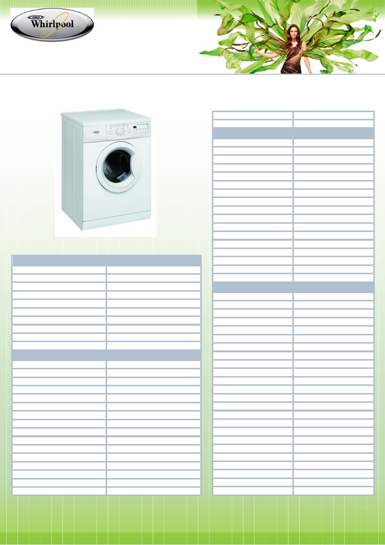 Whirlpool AWO-D 61000 User Manual