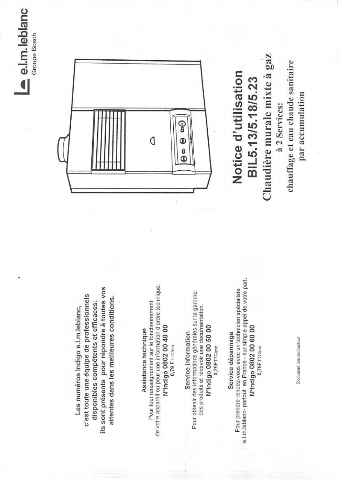 ELM LEBLANC BIL 5.23, BIL5.13, BIL5.18 User Manual