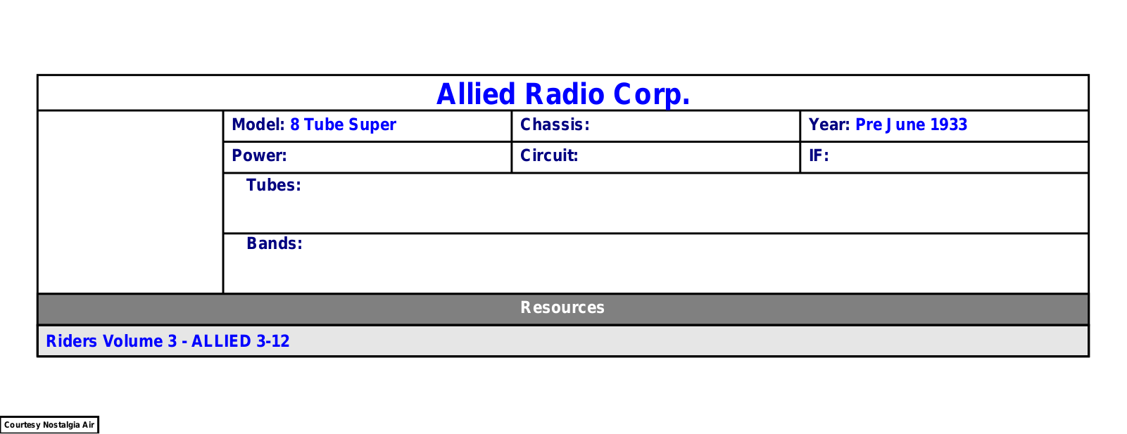 Allied Radio Knight 8 Super Schematic - ManualMachine.com