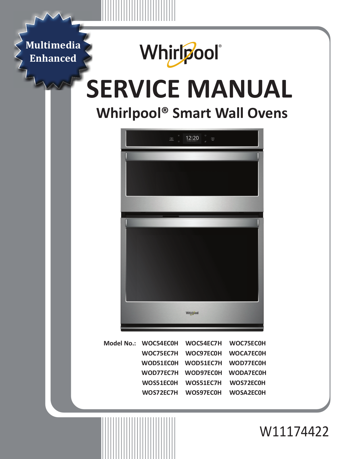 Whirlpool WOC54EC7HS, WOD51EC0HW Service manual