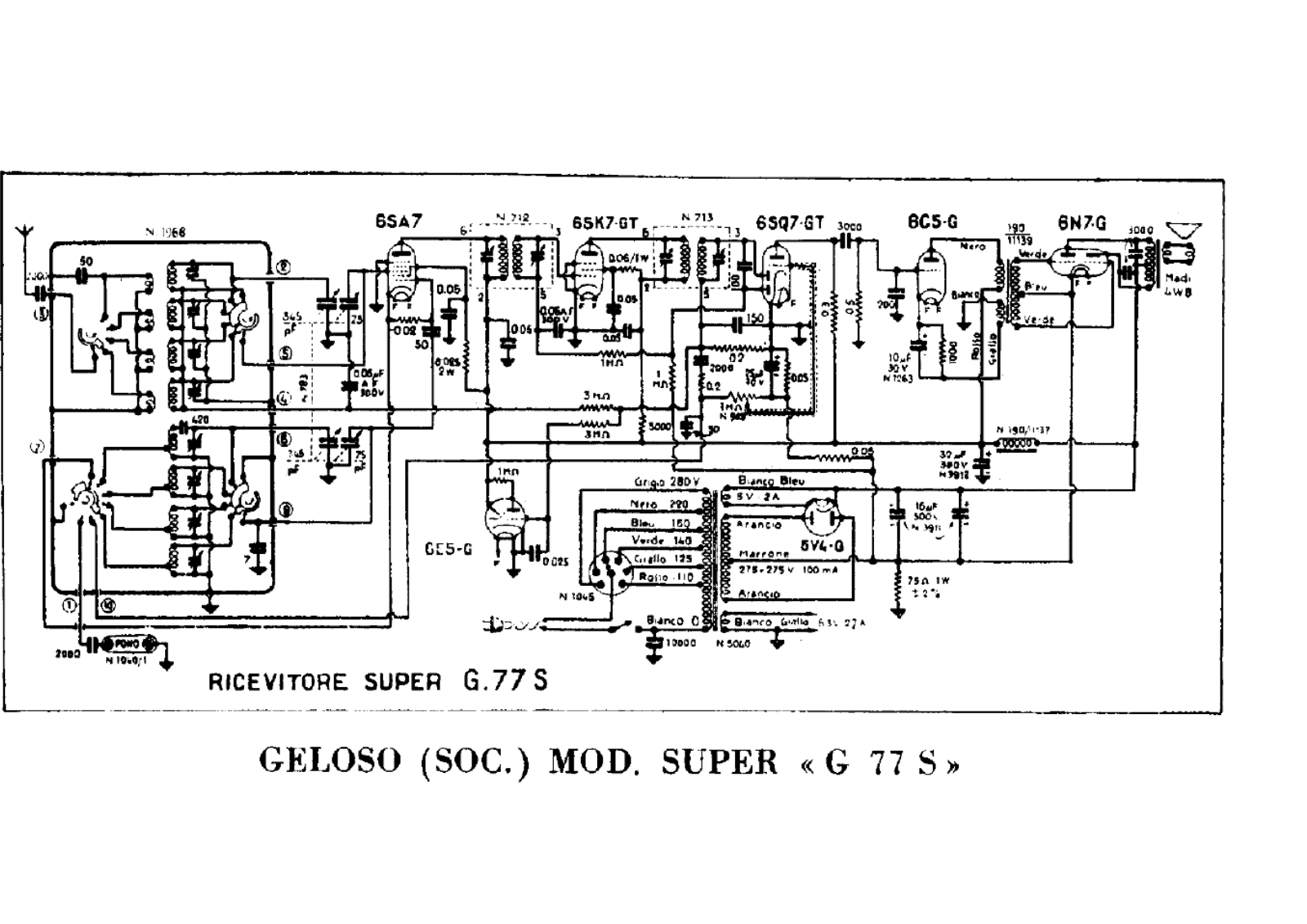 Geloso g77s schematic