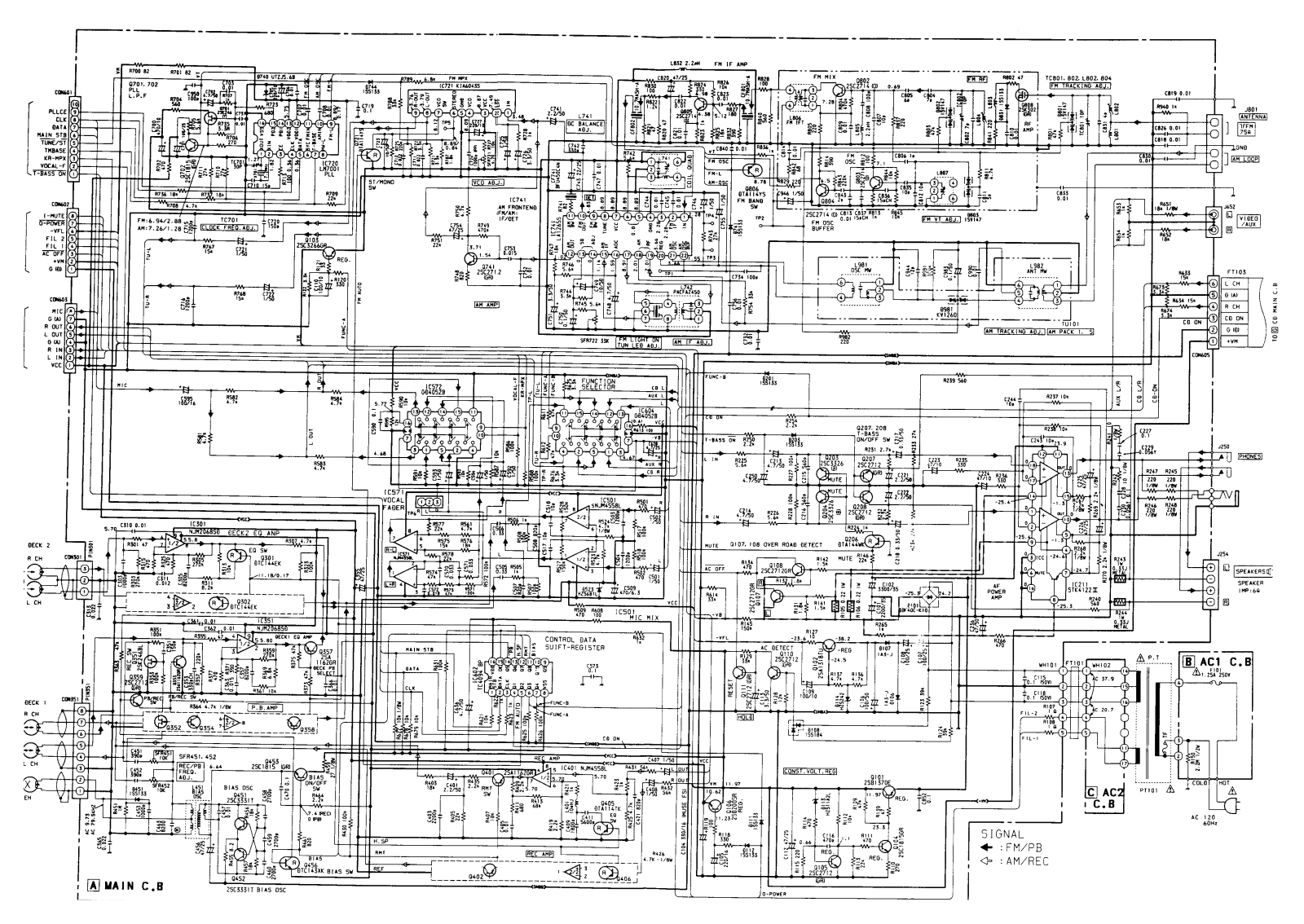 Aiwa NSX 340 SCHEMATIC