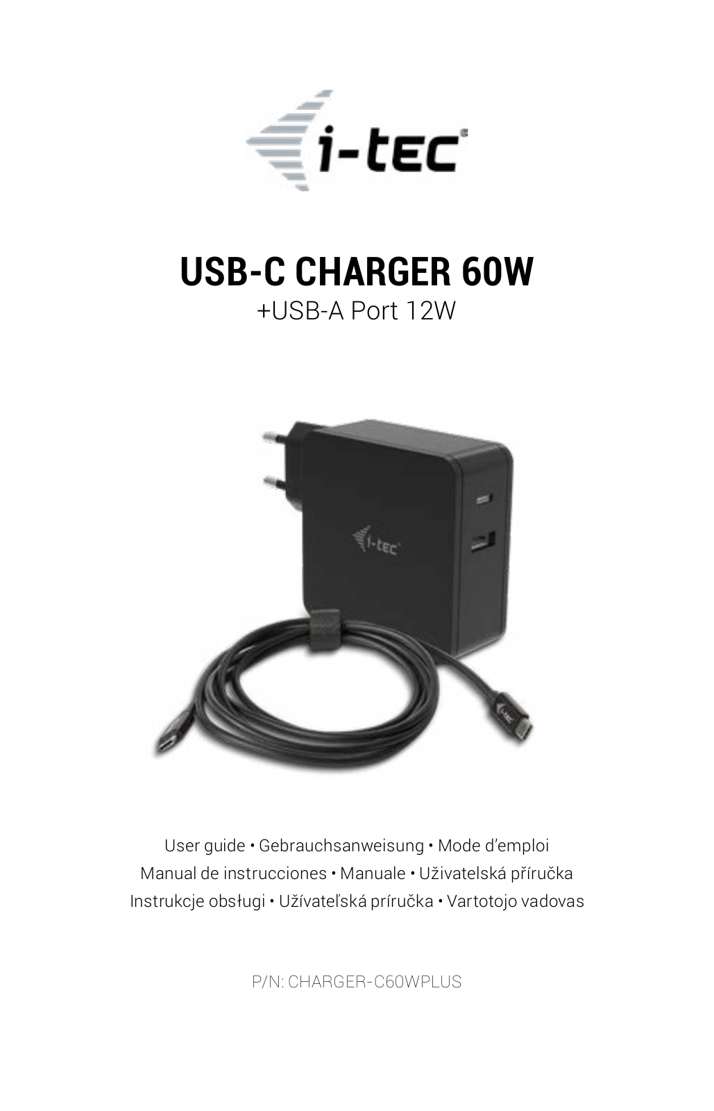 i-tec CHARGER-C60WPLUS operation manual