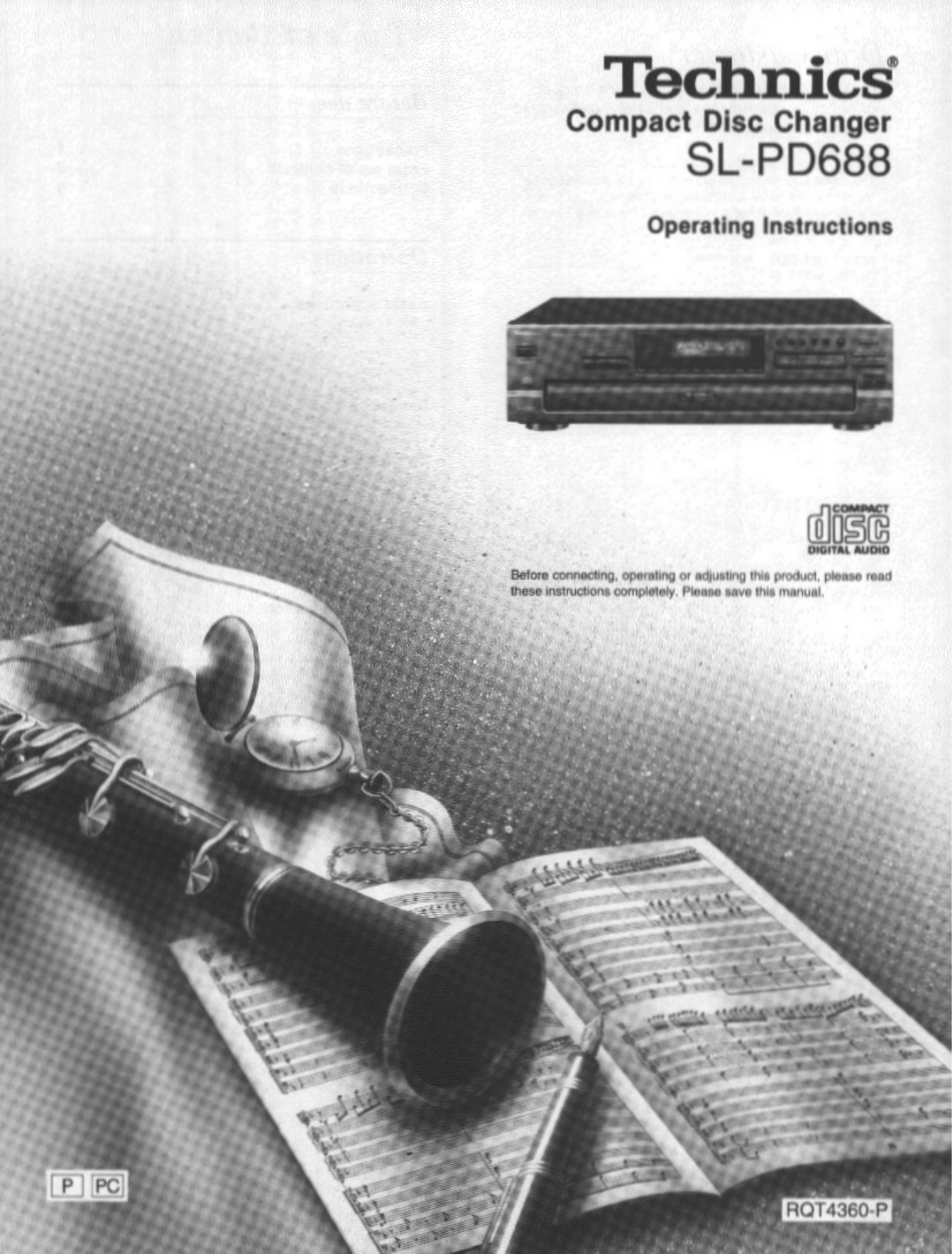 Panasonic sl-pd688 Operation Manual