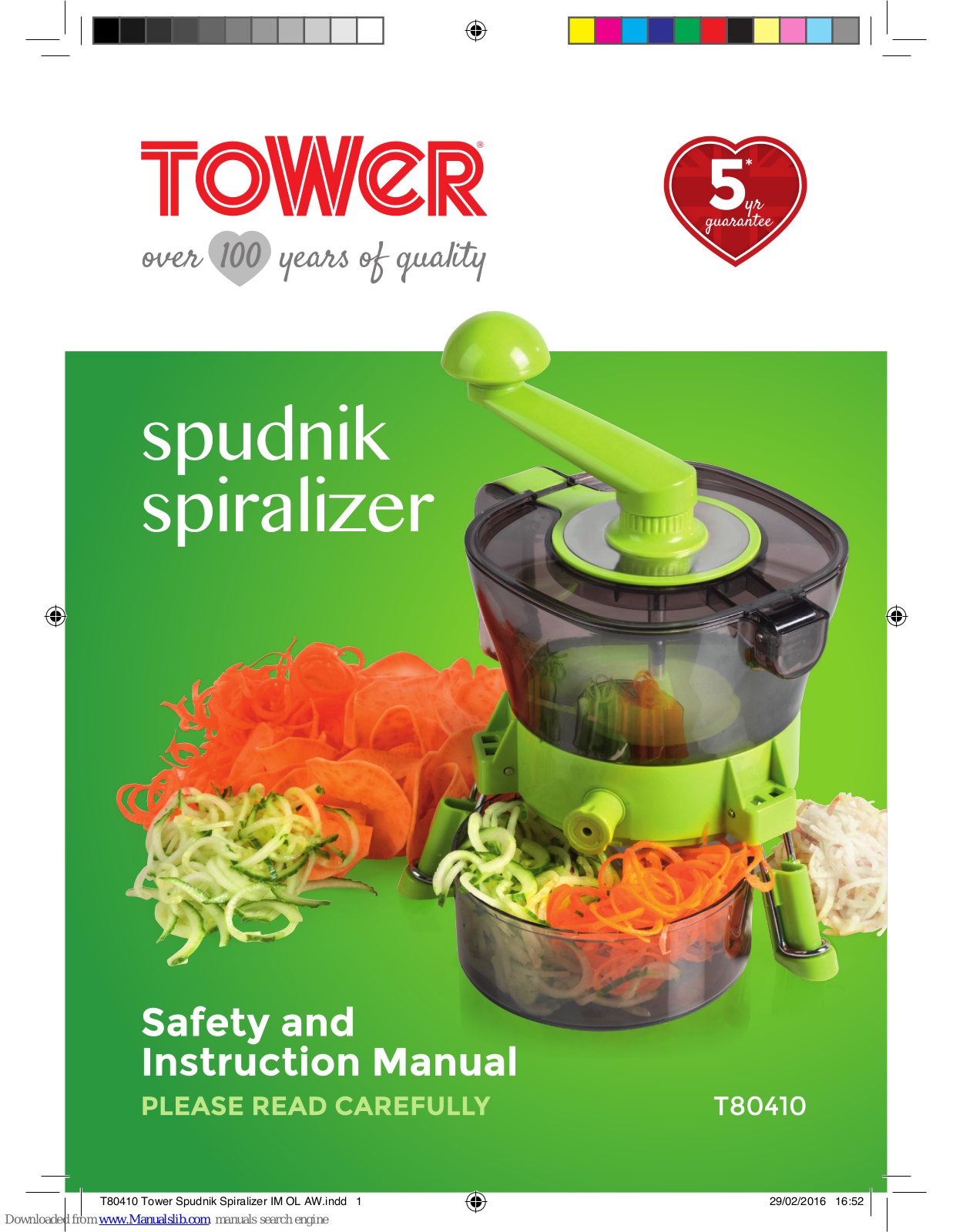 Tower Hobbies T80410 Safety And Instruction Manual