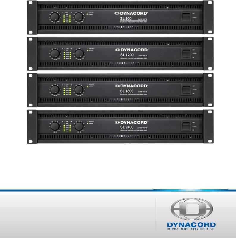 DYNACORD SL900, SL1200, SL1800, SL2400 User Manual