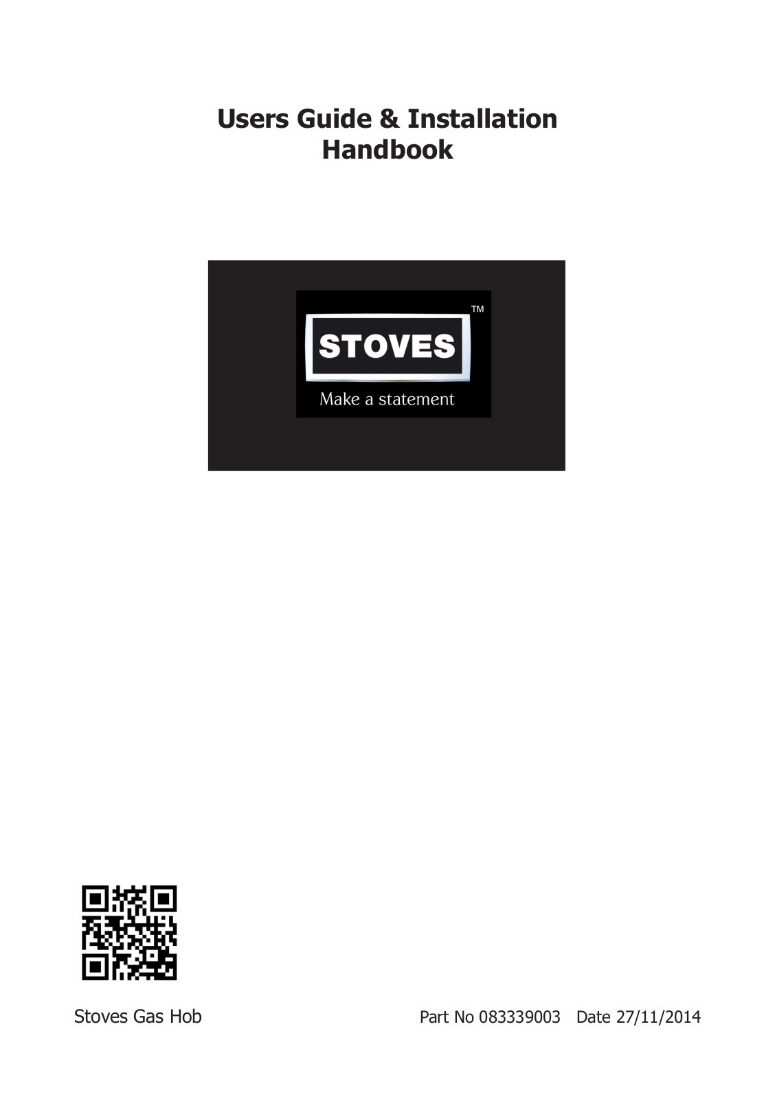 Stoves 83339003 User Manual