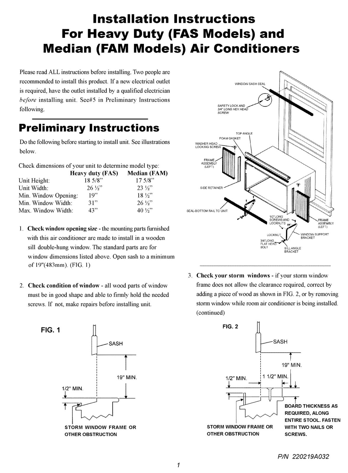 Gibson FAM18EQ2A1, FAM18EQ2A2, GAM154Q1A1, GAM154Q1A2, GAM183Q1A1 Installation Guide - ManualMachine.com