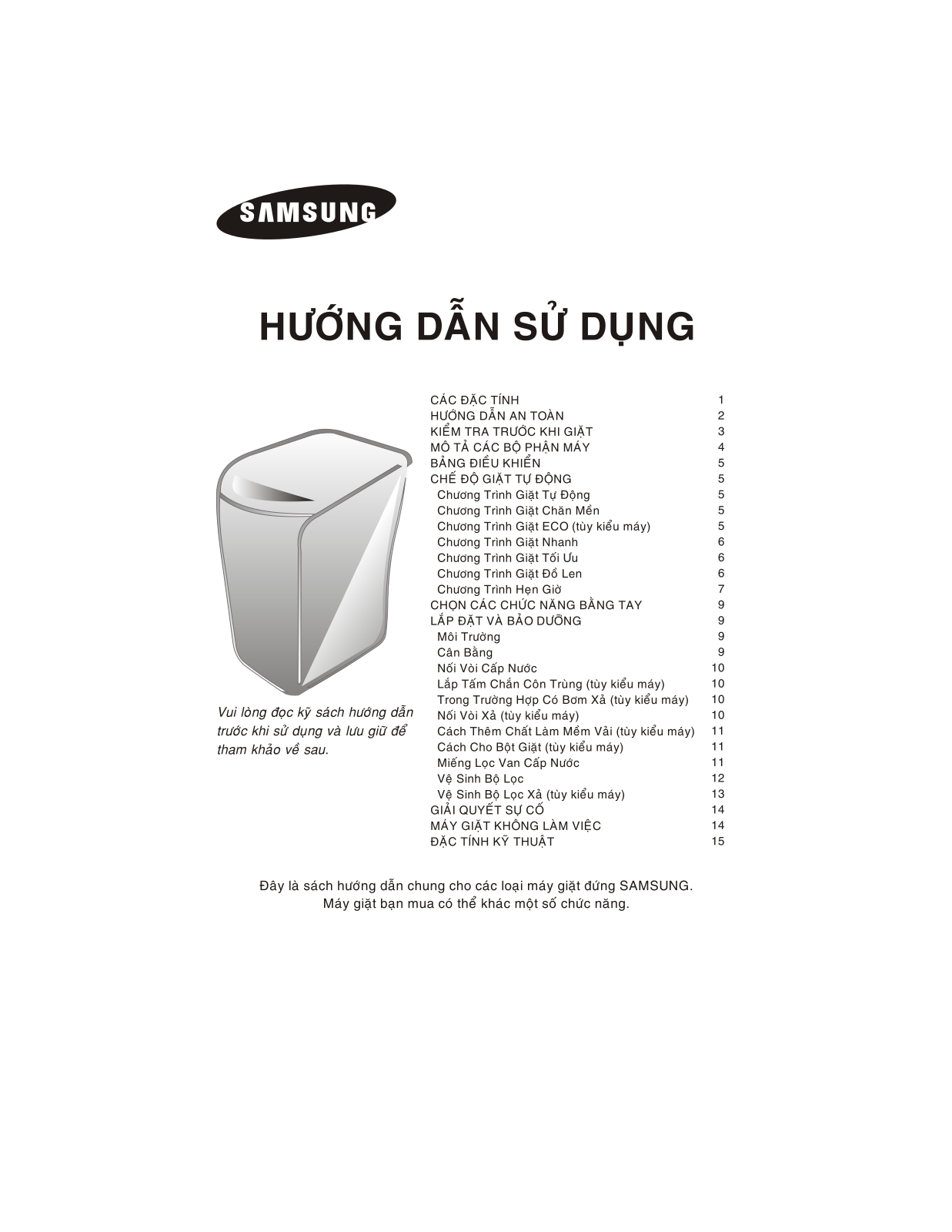 Samsung WA98F3 User Manual