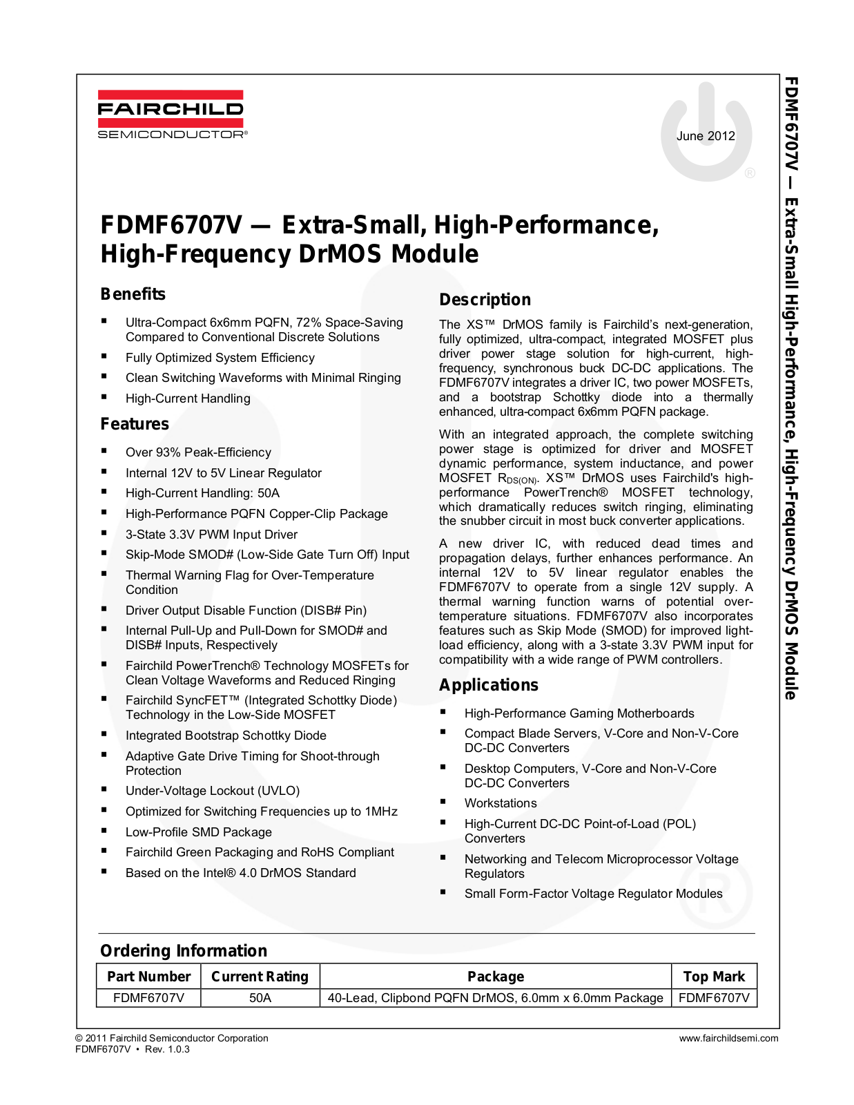 Fairchild FDMF6707V service manual