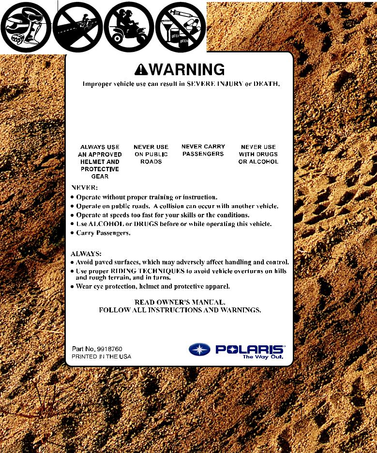 Polaris Magnum 330 User Manual