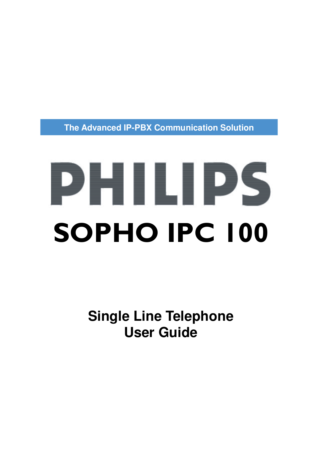 Philips PC 100 User Guide