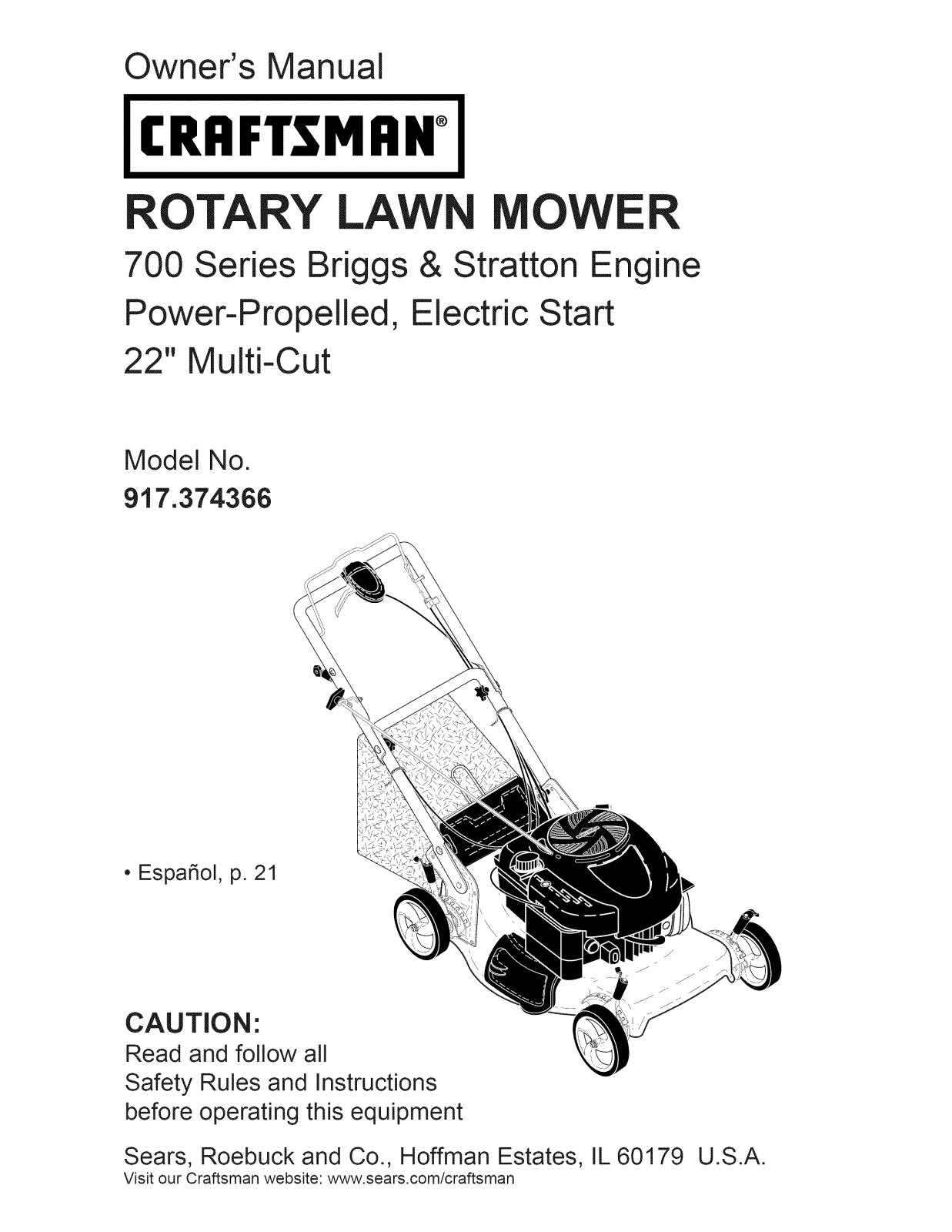 Craftsman 37436, 700 User Manual - ManualMachine.com