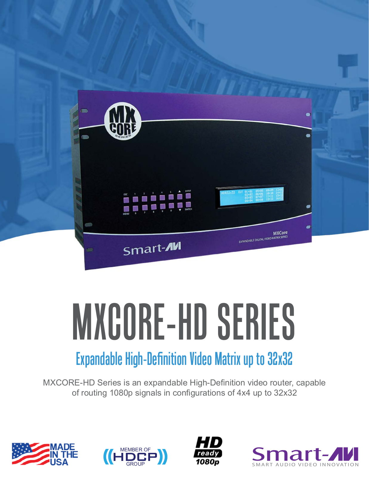 Smart Avi MXCORE-HD User Manual