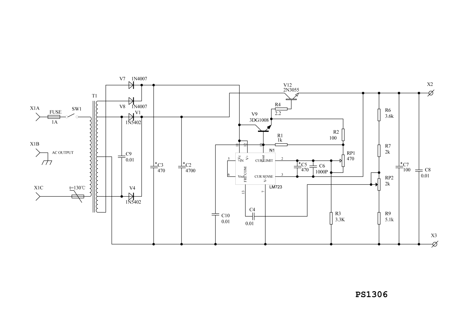 ProPower PS1306 Schematic diagram - ManualMachine.com