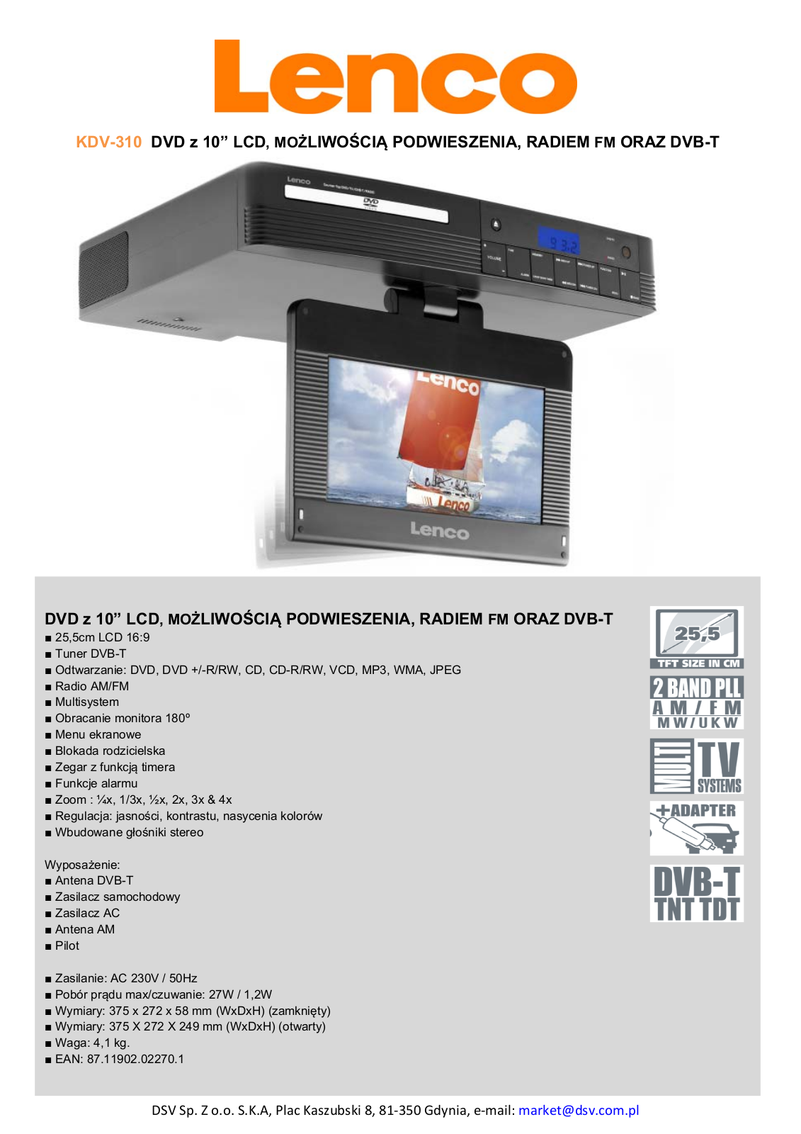 Lenco KDV-310 BROCHURE