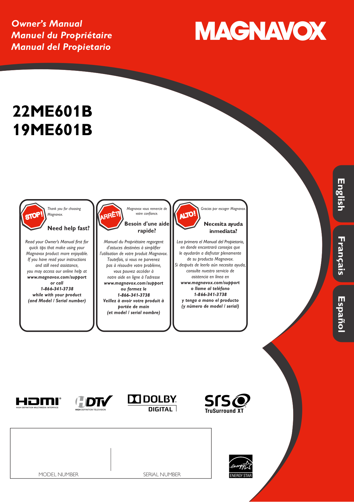 Magnavox 22ME601B User Manual