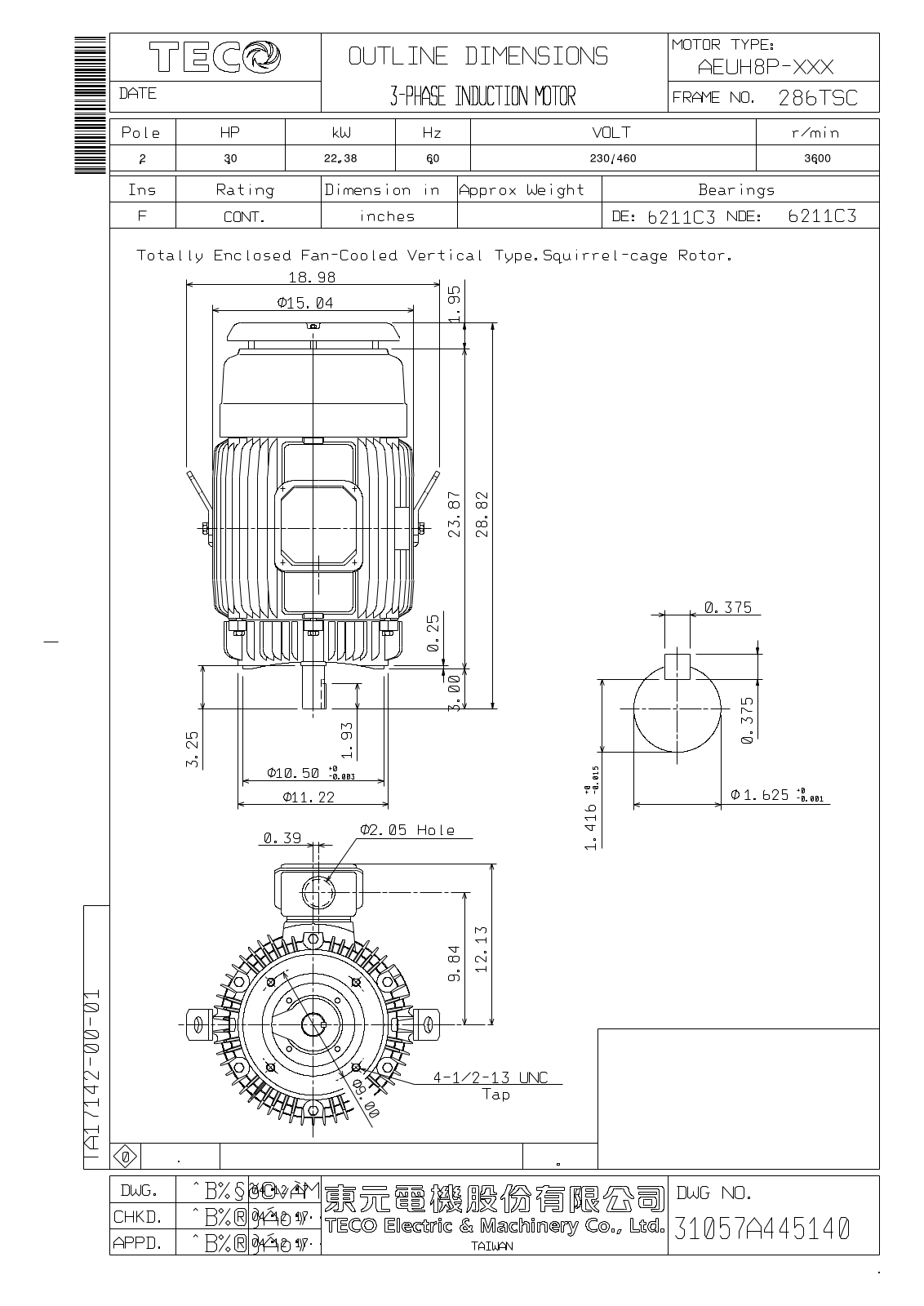 Teco NPV0302C Reference Drawing