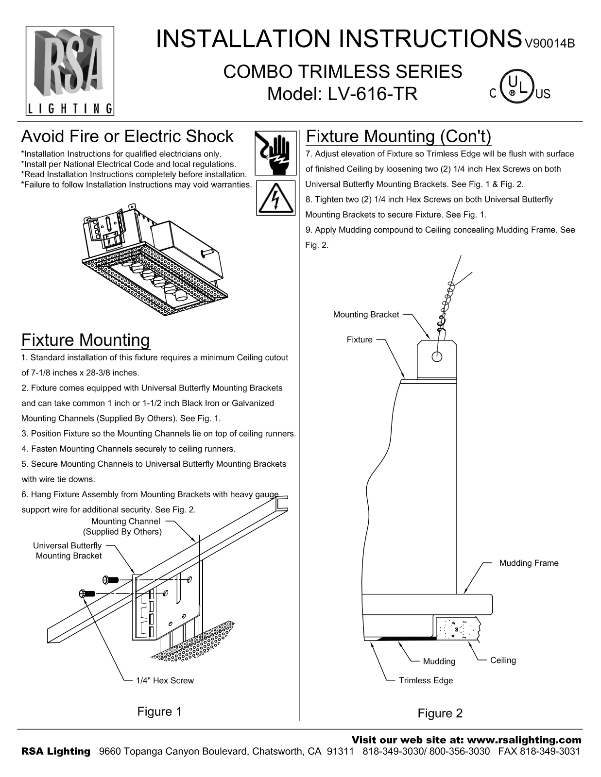 Cooper Lighting LV-616-TR User Manual