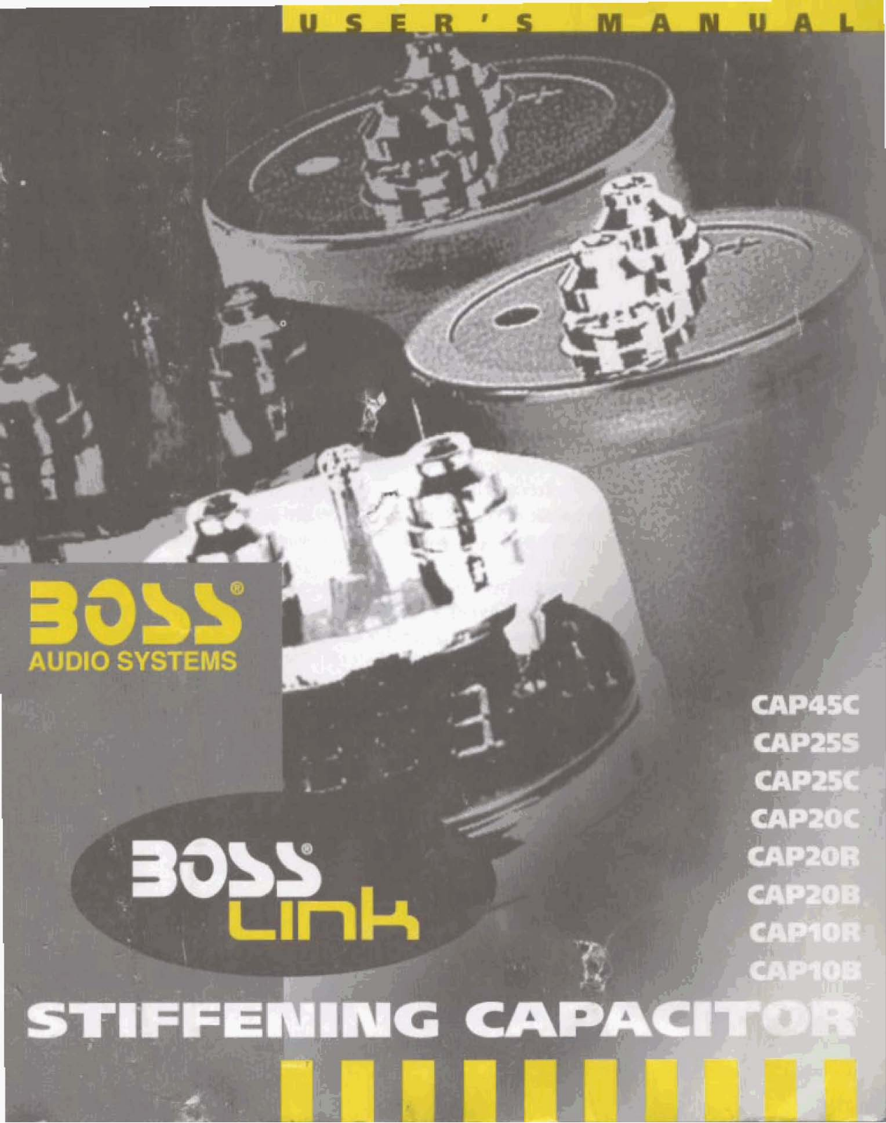 BOSS CAP10B, CAP10R, CAP20B, CAP20C, CAP20R User Manual