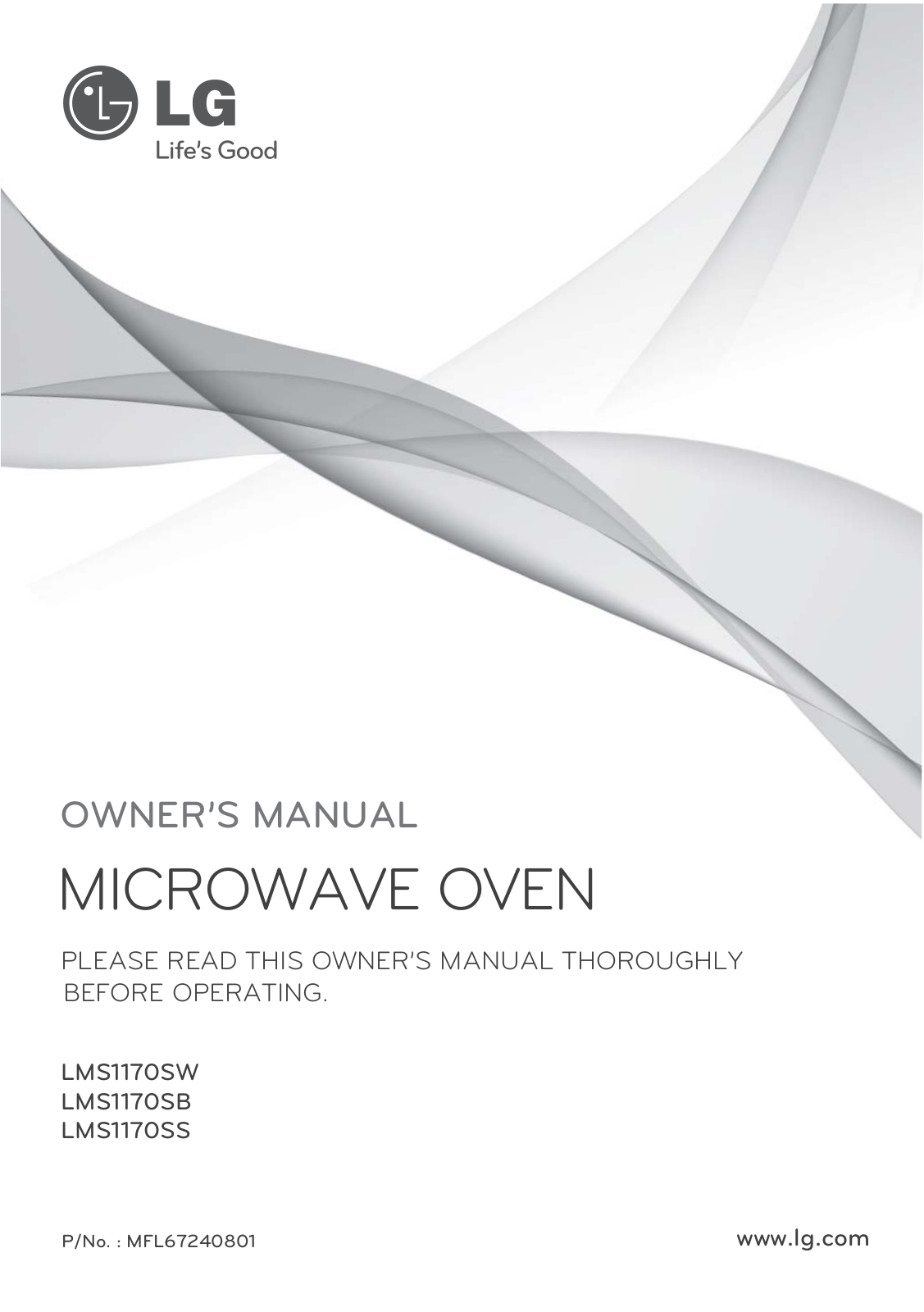 LG LMS1170SW User Manual