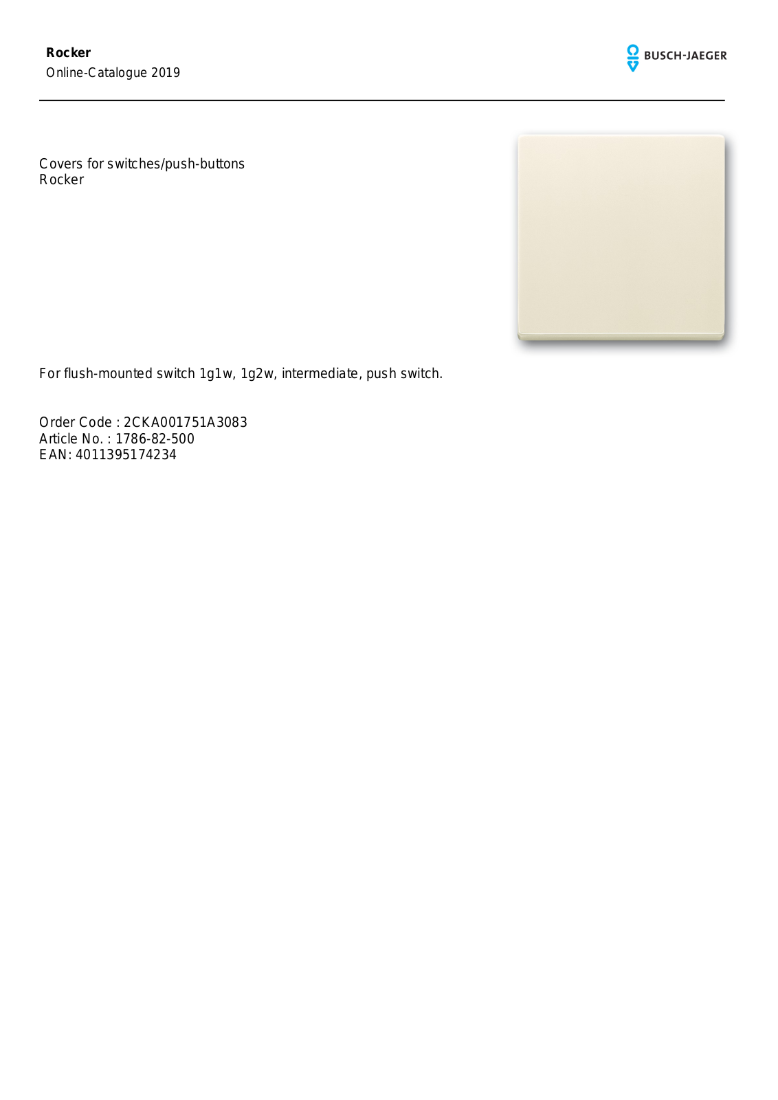 Busch-Jaeger 1786-82 User Manual - ManualMachine.com