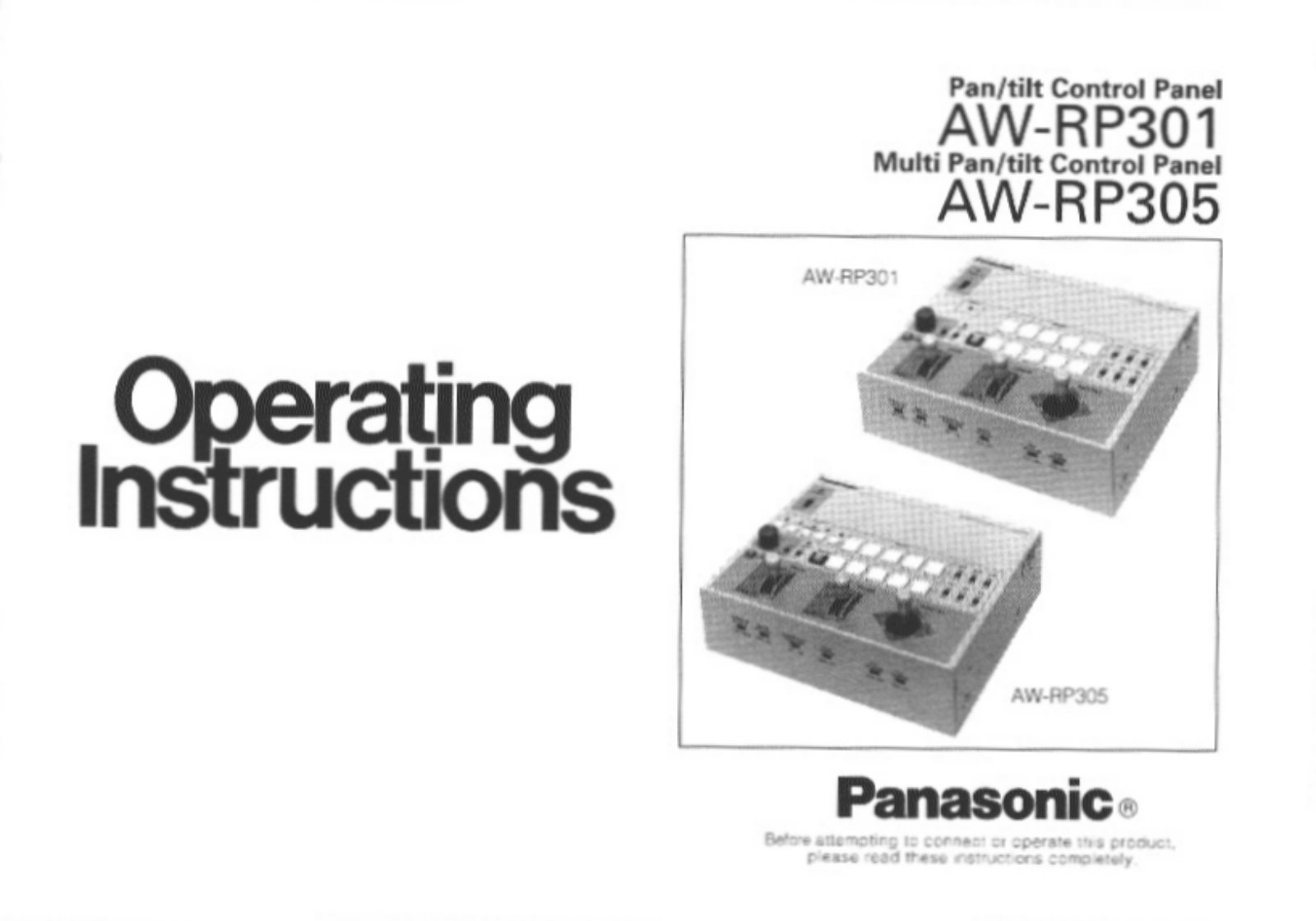 Panasonic AW-RP305 User Manual