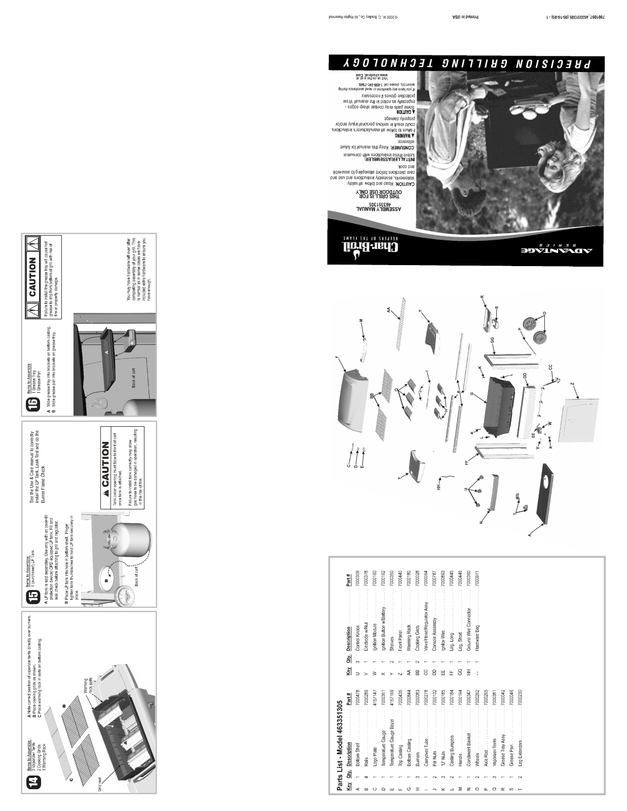 Char-Broil 463351305 User Manual