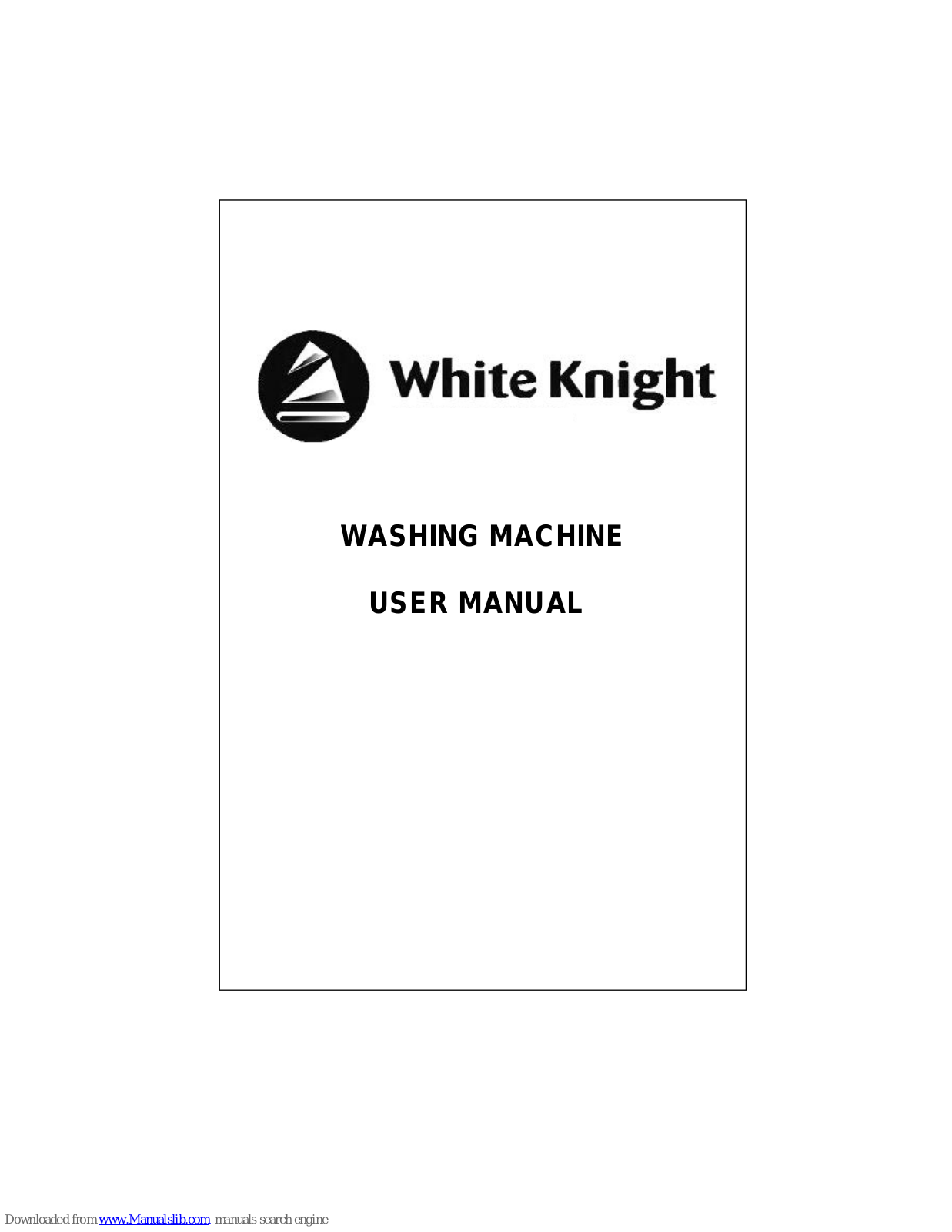 White Knight WK1200Y, WK1400Y User Manual