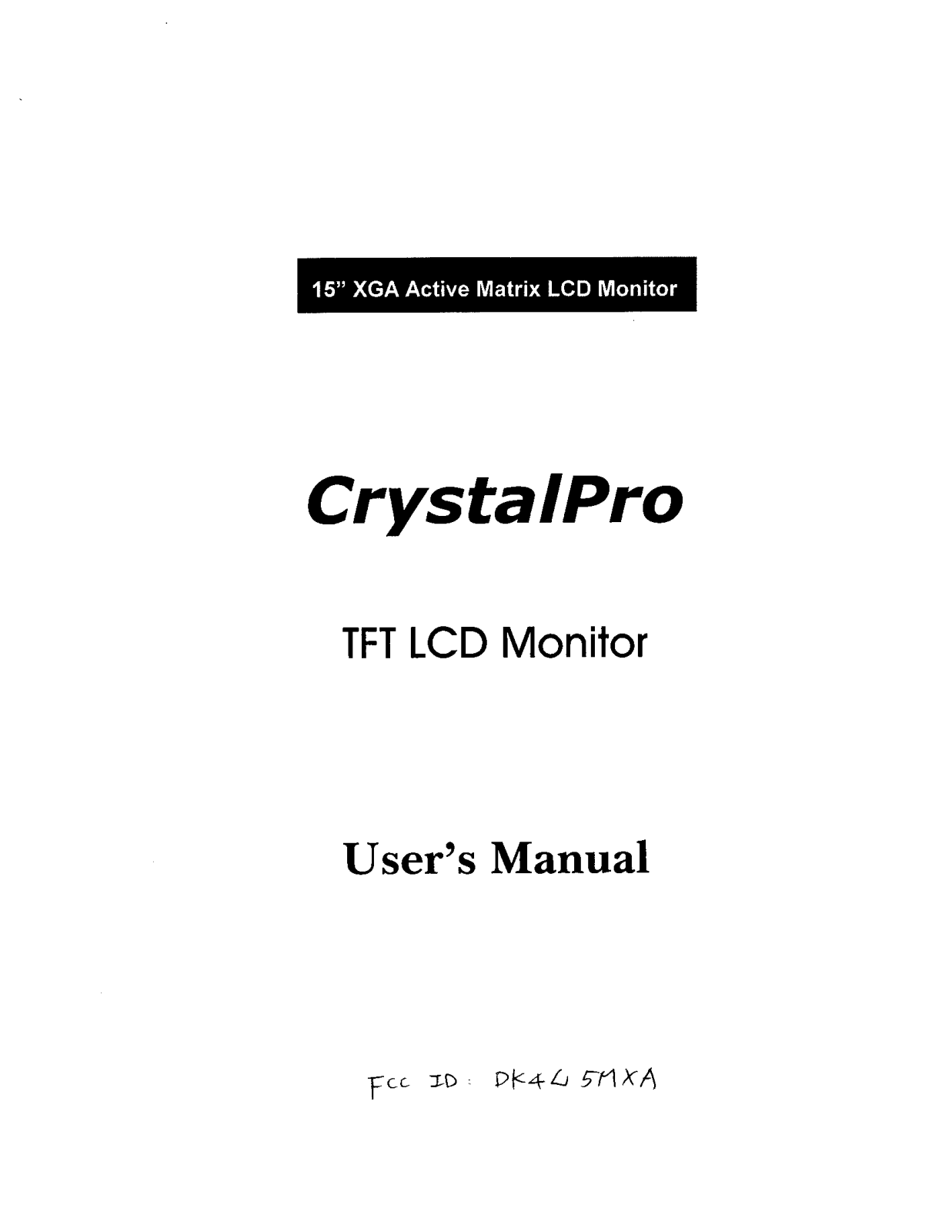 GVC L5MXA Users Manual