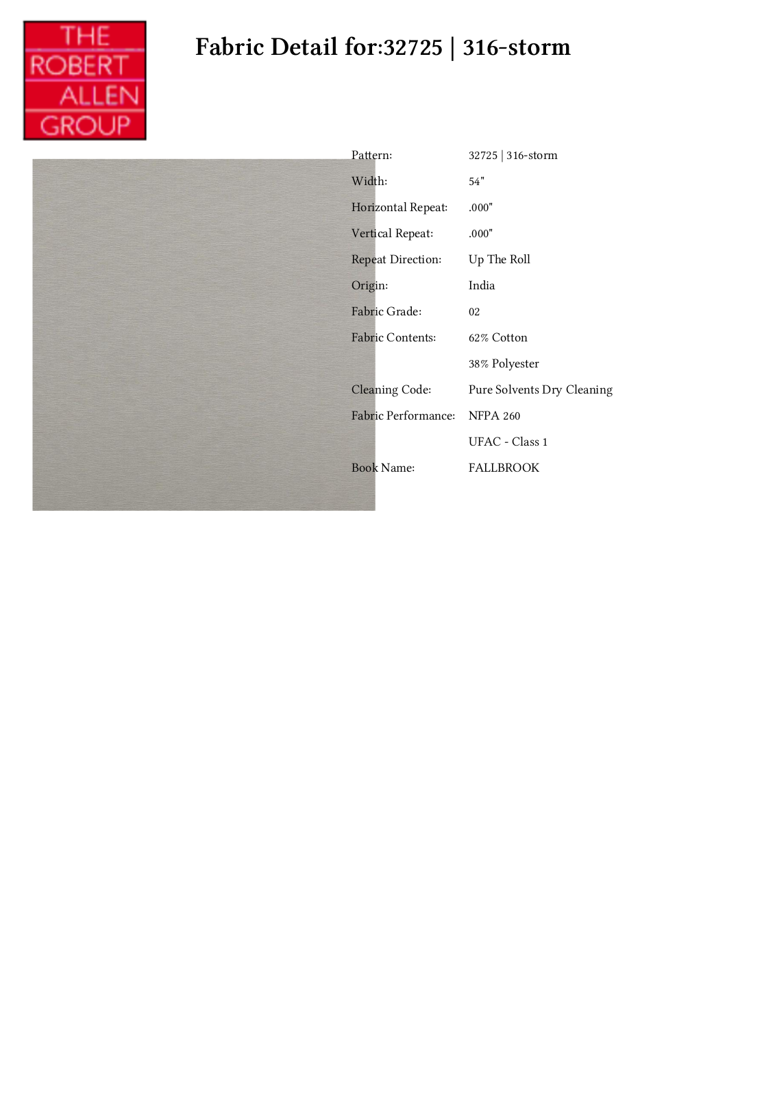 Duralee CRAL6349 Specifications - ManualMachine.com