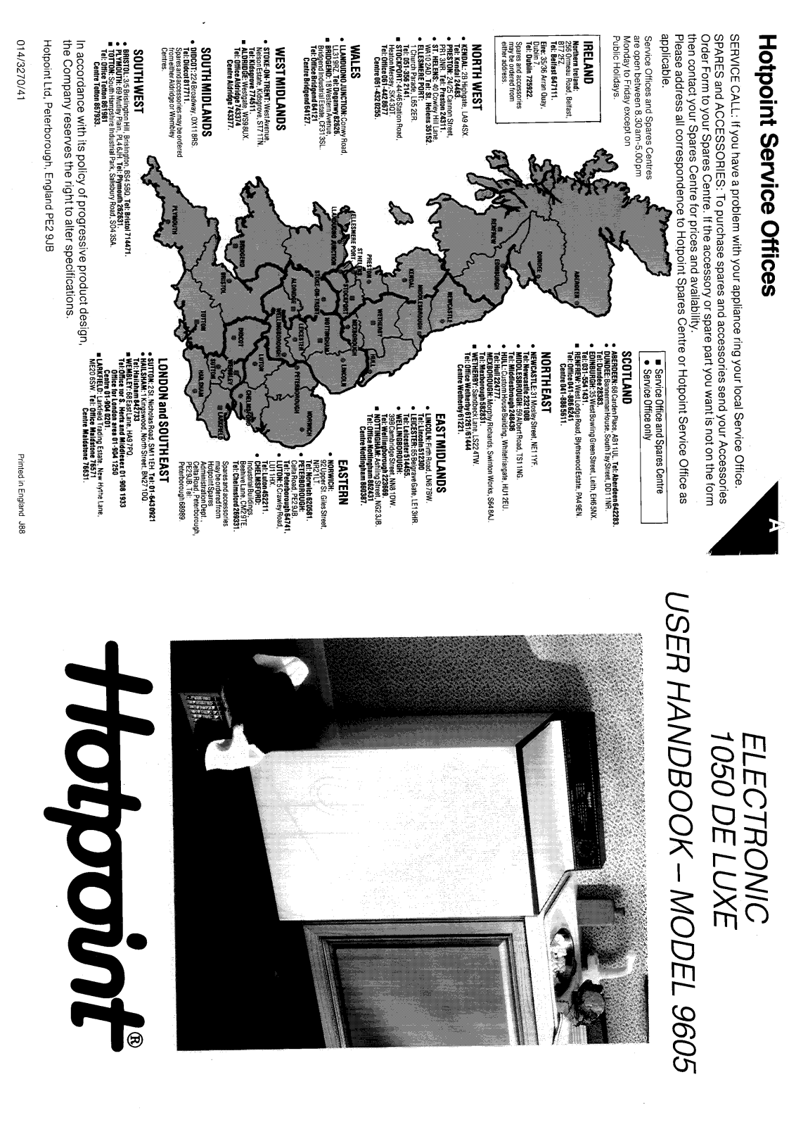 Hotpoint-Ariston HB9605 User Manual