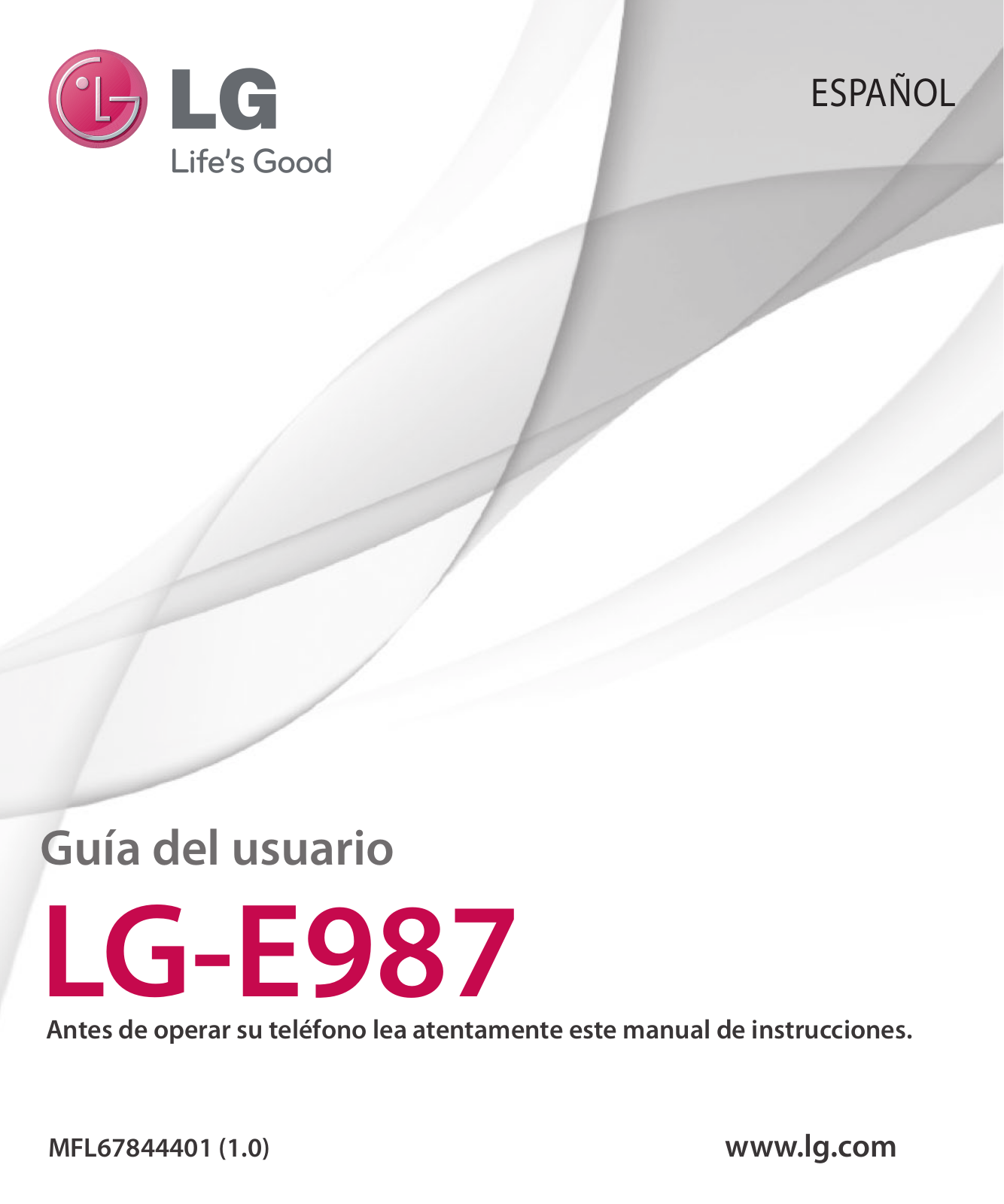 LG LGE987 User Guide