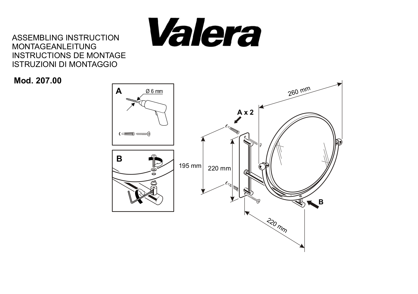 Valera Optima Bar User Manual