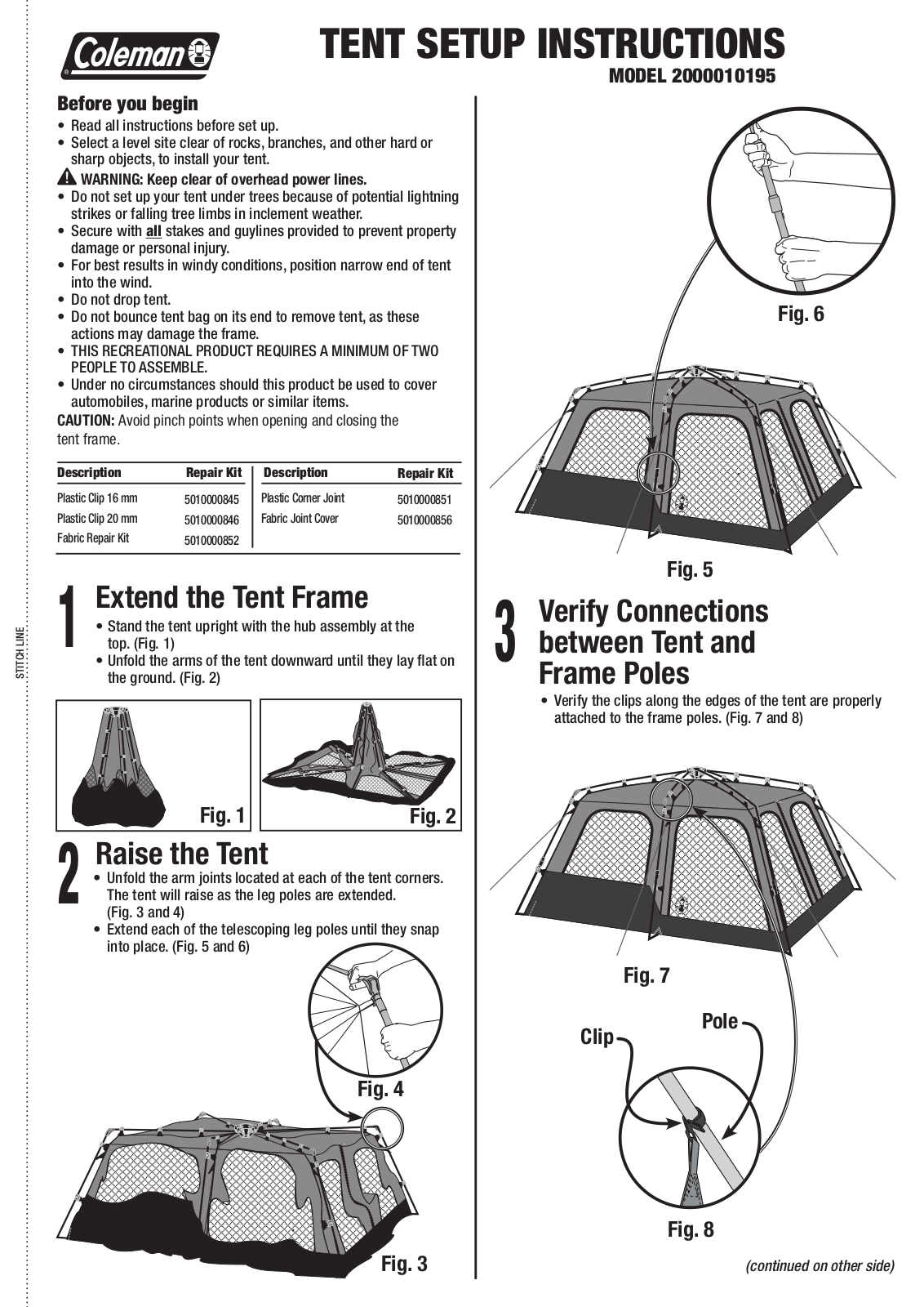 Coleman 2000010195 User Manual